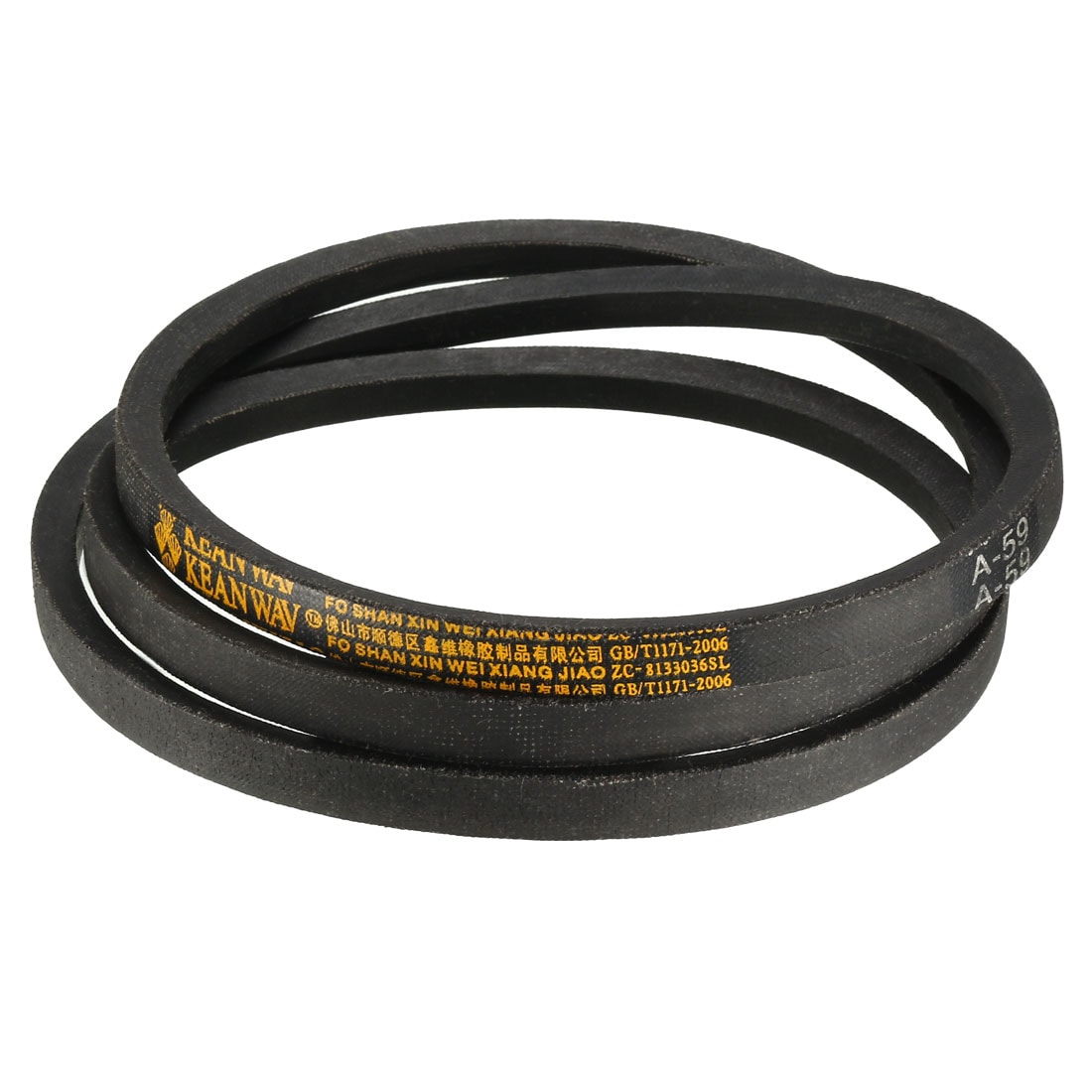Unique Bargains A59 Drive V-Belts 59inch Inner Length 13mm Width 8mm Thick JIS Standard A-Section Rubber Drive Transmission Belt