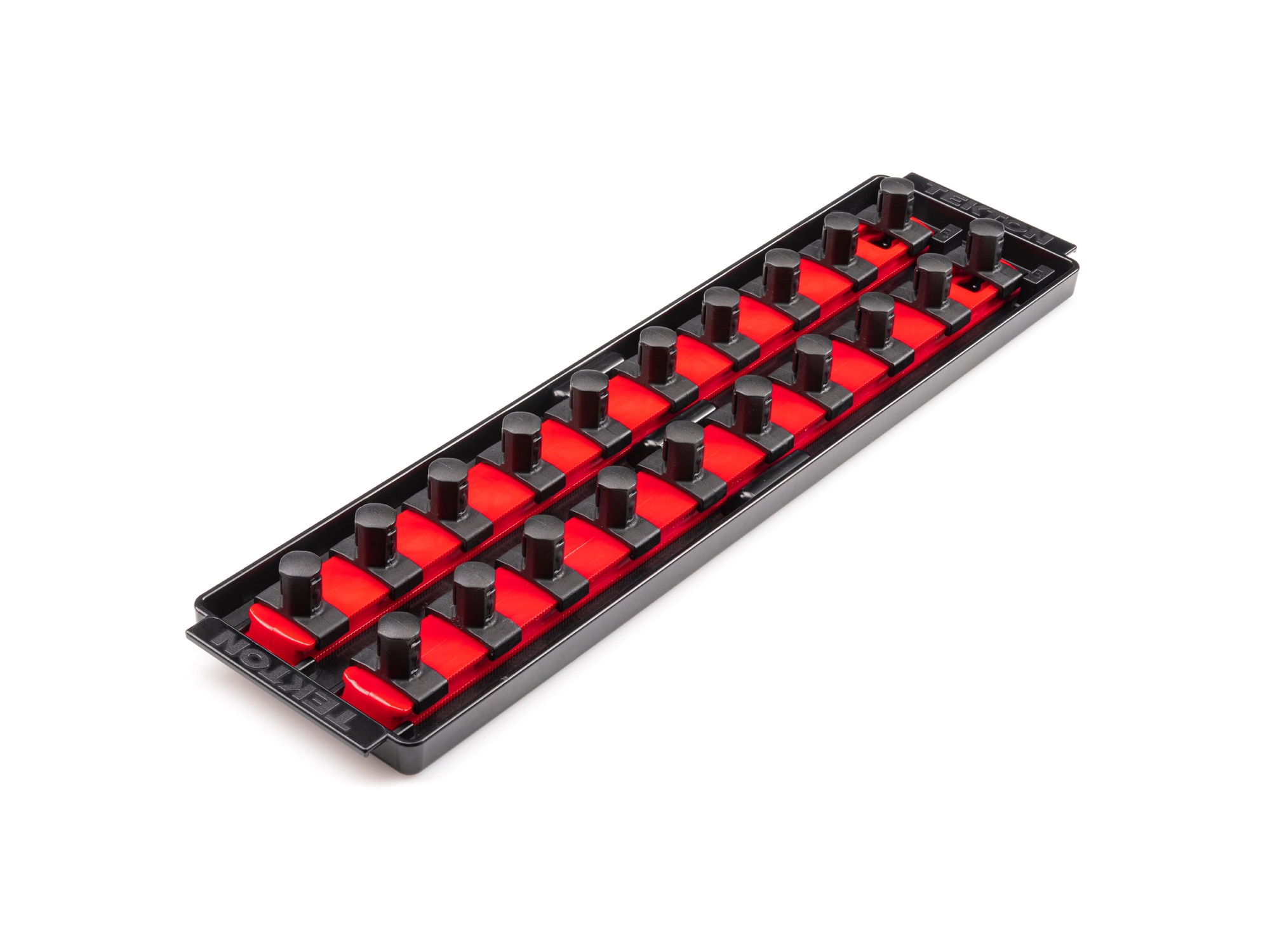 TEKTON OST22120 Plastic Socket storage - 1/2 in drive x 13 inch socket rails with 20 clips