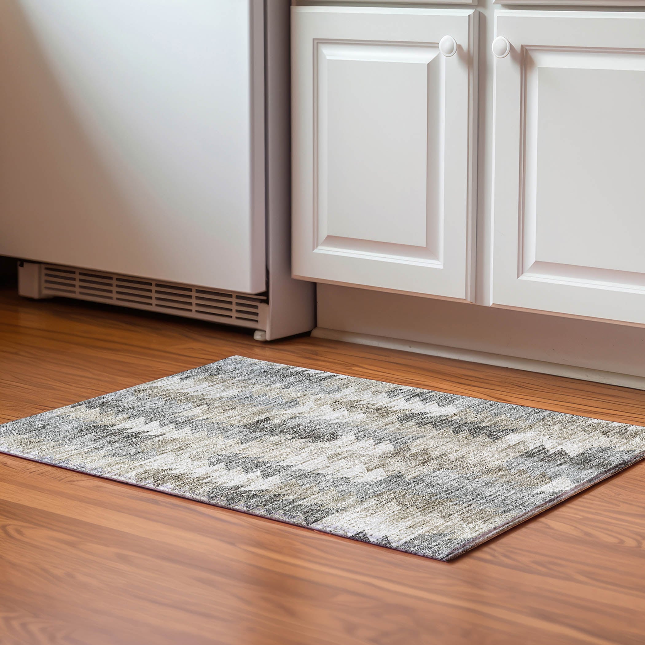 Addison Rugs AMF632TP20X30 Mayfield AMF632TP 2 x 3 (ft) Loomed Polyester Taupe Rectangular Indoor Geometric Machine washable Area rug