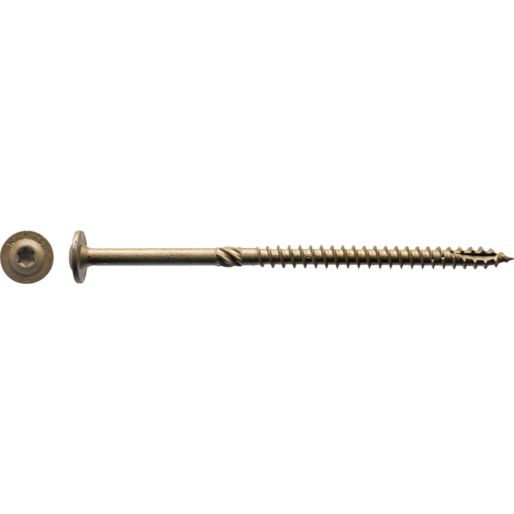 Big Timber (300 Count) CTX156 15 x 6 Durable Bronze Lag Screws for