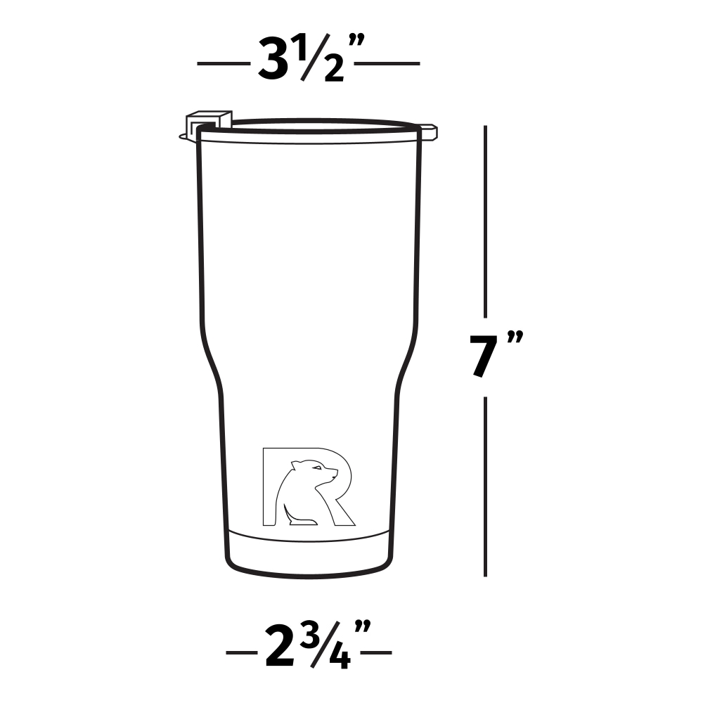 RTIC Tumbler with Splash Proof Lid, 20 oz, Twilight, Insulated Travel  Stainless Steel Coffee Mug, Sweat