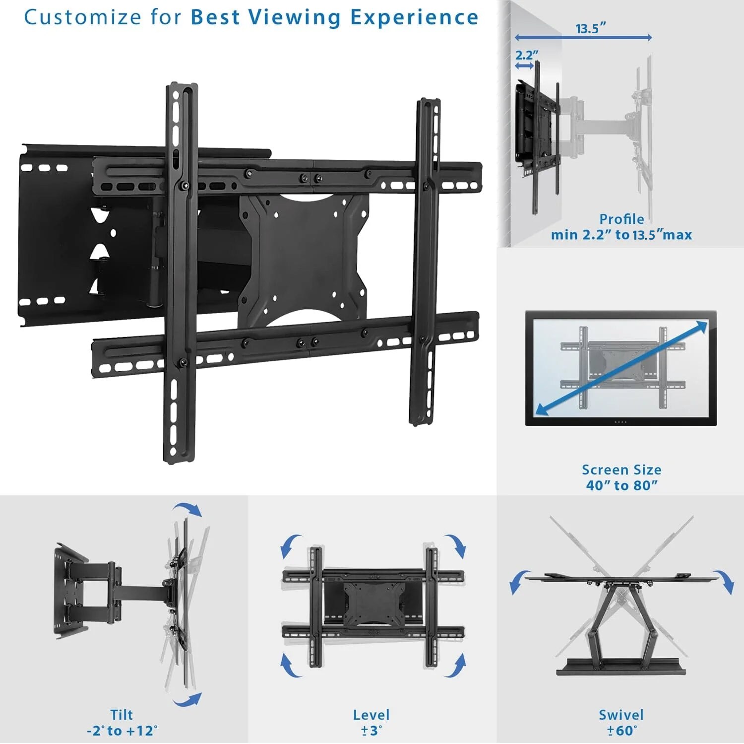 Mount-It! MI-385 Tv-Mounts - View #7