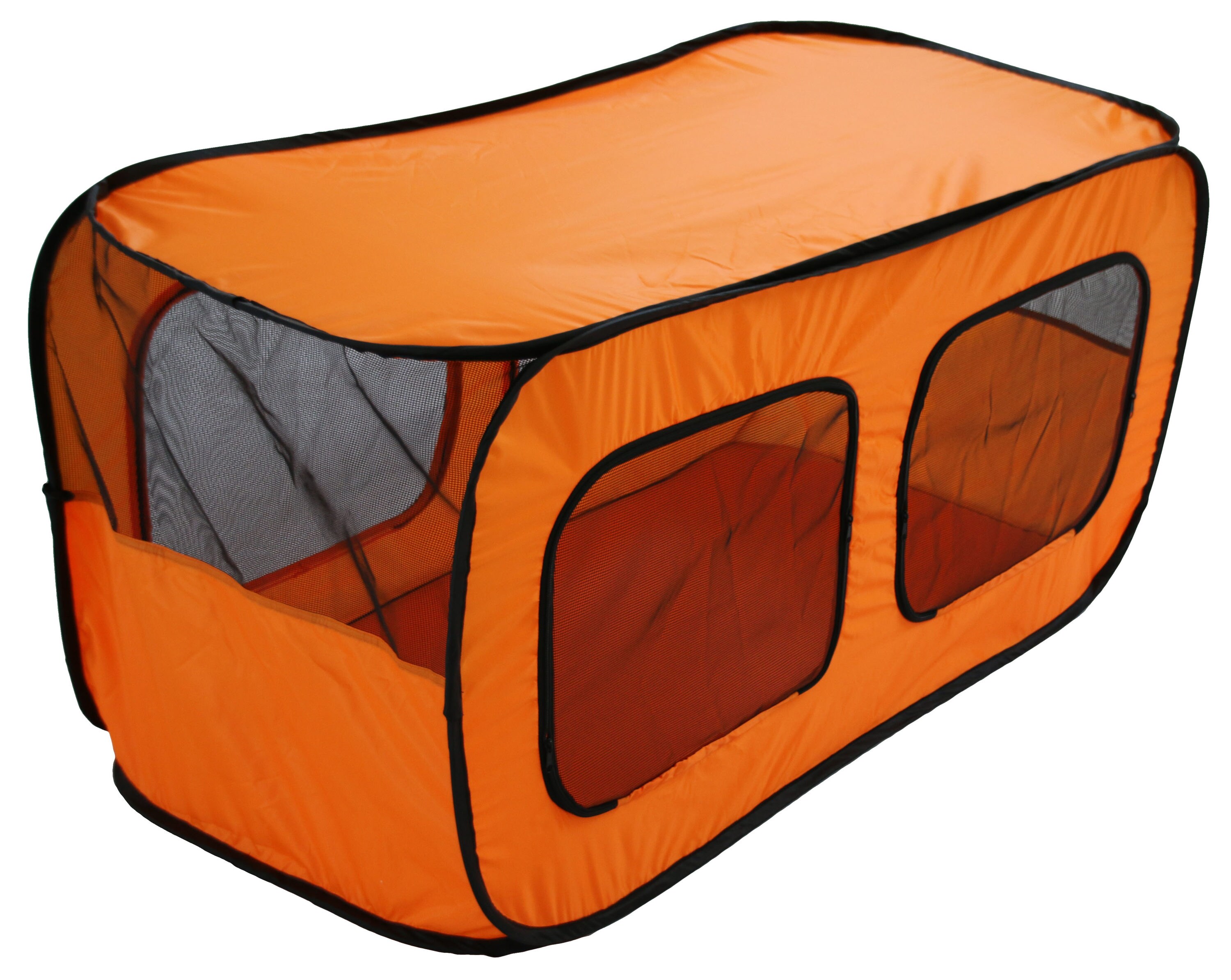 Pet Life PTT2OR Nylon Dog/Cat Tent Small 2.95-ft L x 1.8-ft W x 1.8-ft H