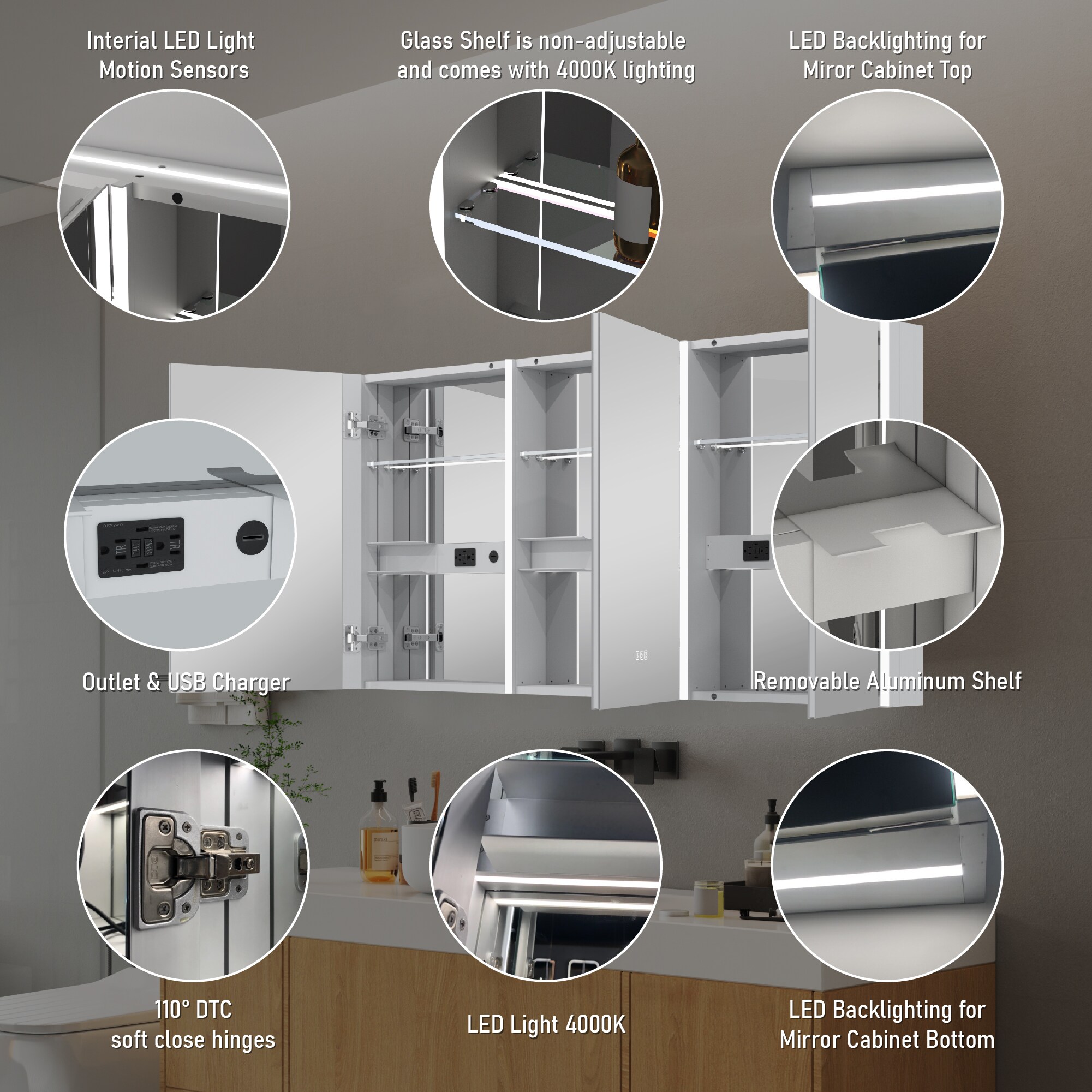 WELLFOR W14MCL6030 Bathroom-Medicine-Cabinets - View #5