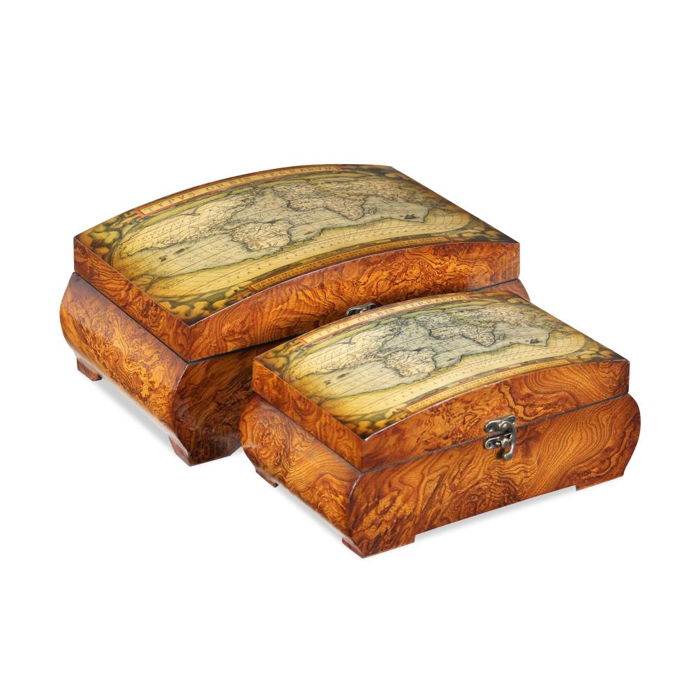 Cheung's FP-2789-2TR Brown Wood Decorative Box