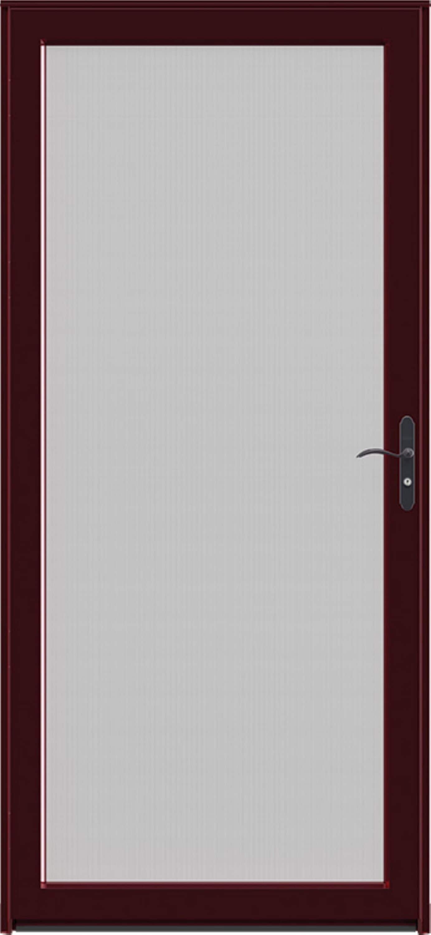 LARSON 60MT Maximum View Aluminum Reversible Hinge Storm Door Full-view with Interchangeable Screen (No handle)