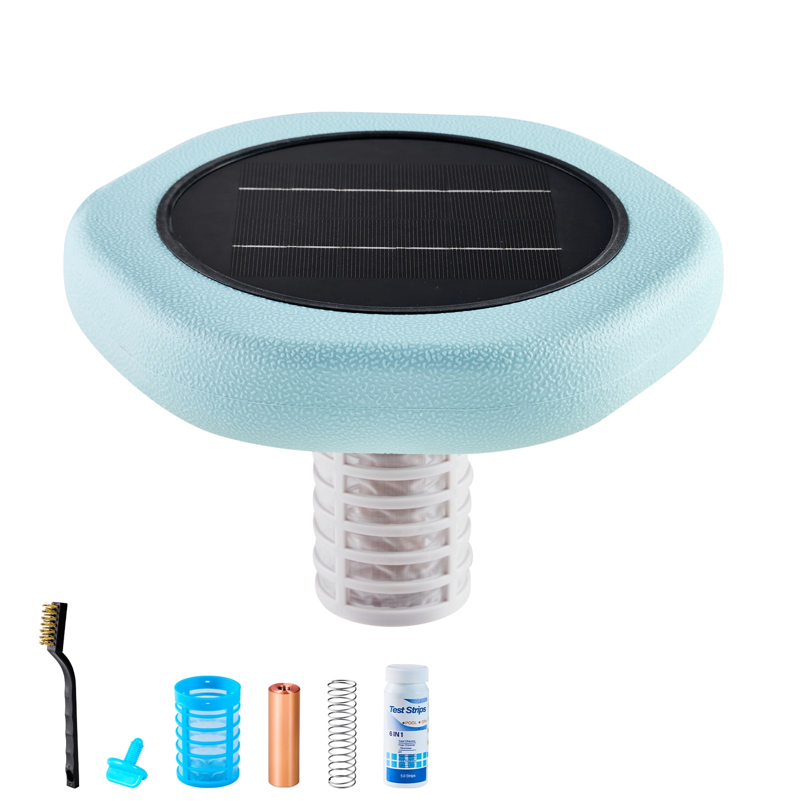 GIVIMO Solar Pool Ionizer Hexagon Copper Pool Ionizer Up to 45000 gal Floating Automatic Water Cleaner Purifier