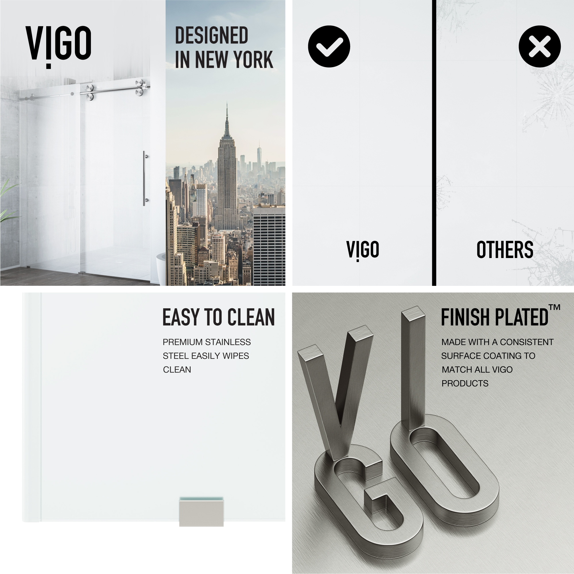 VIGO VG6041STMT6074R Shower-Doors - View #4