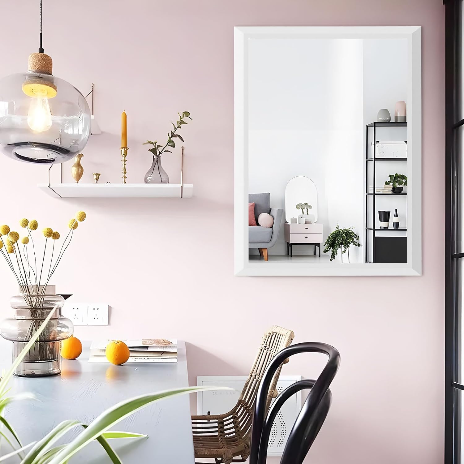LOAAO D-RA6090-W Framed-Bath-Mirrors - View #3
