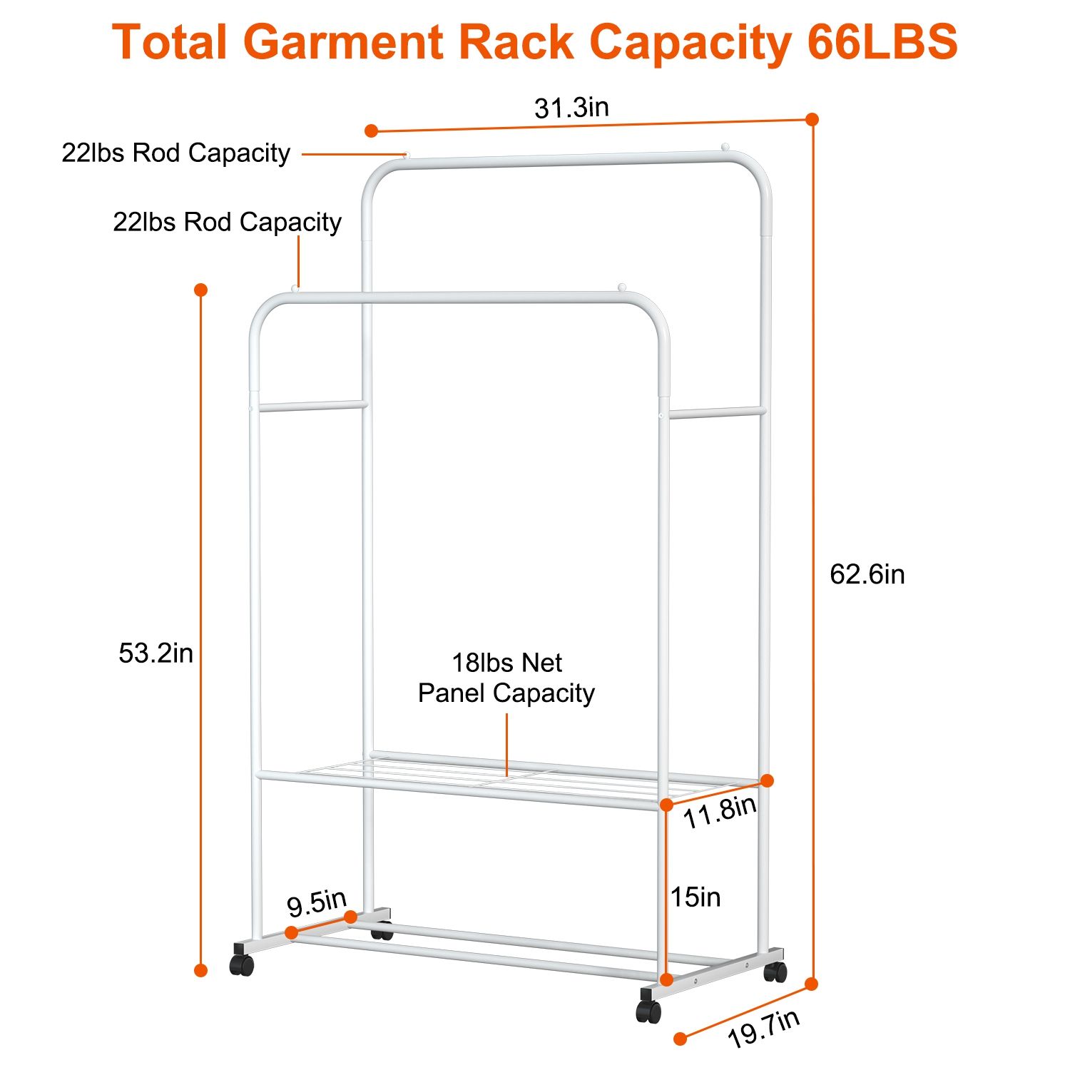 JUSHUA MT-HI6KV7 Garment-Racks - View #3