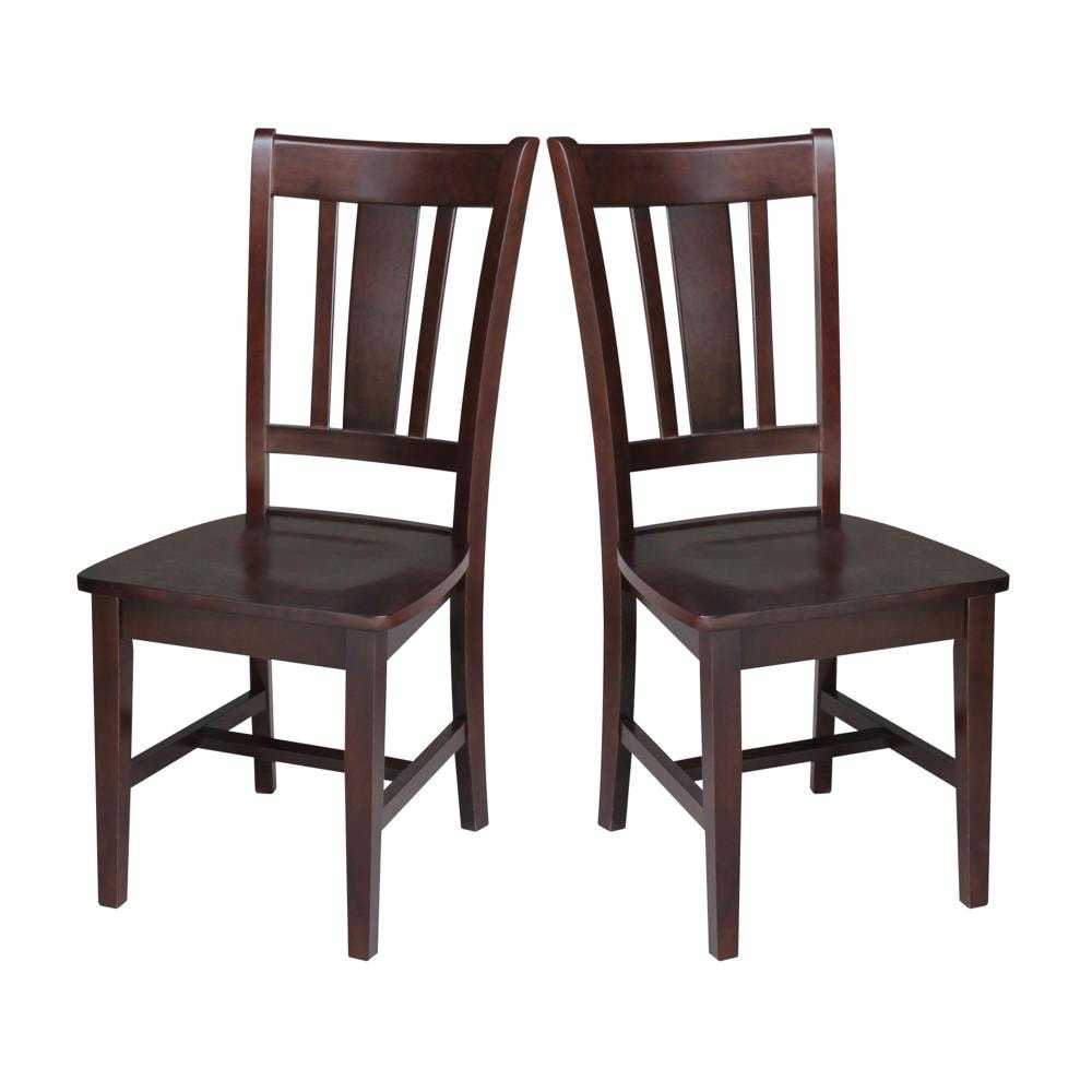 International Concepts C15-10P Set of 2 Traditional Dining side chair ( Wood Frame )