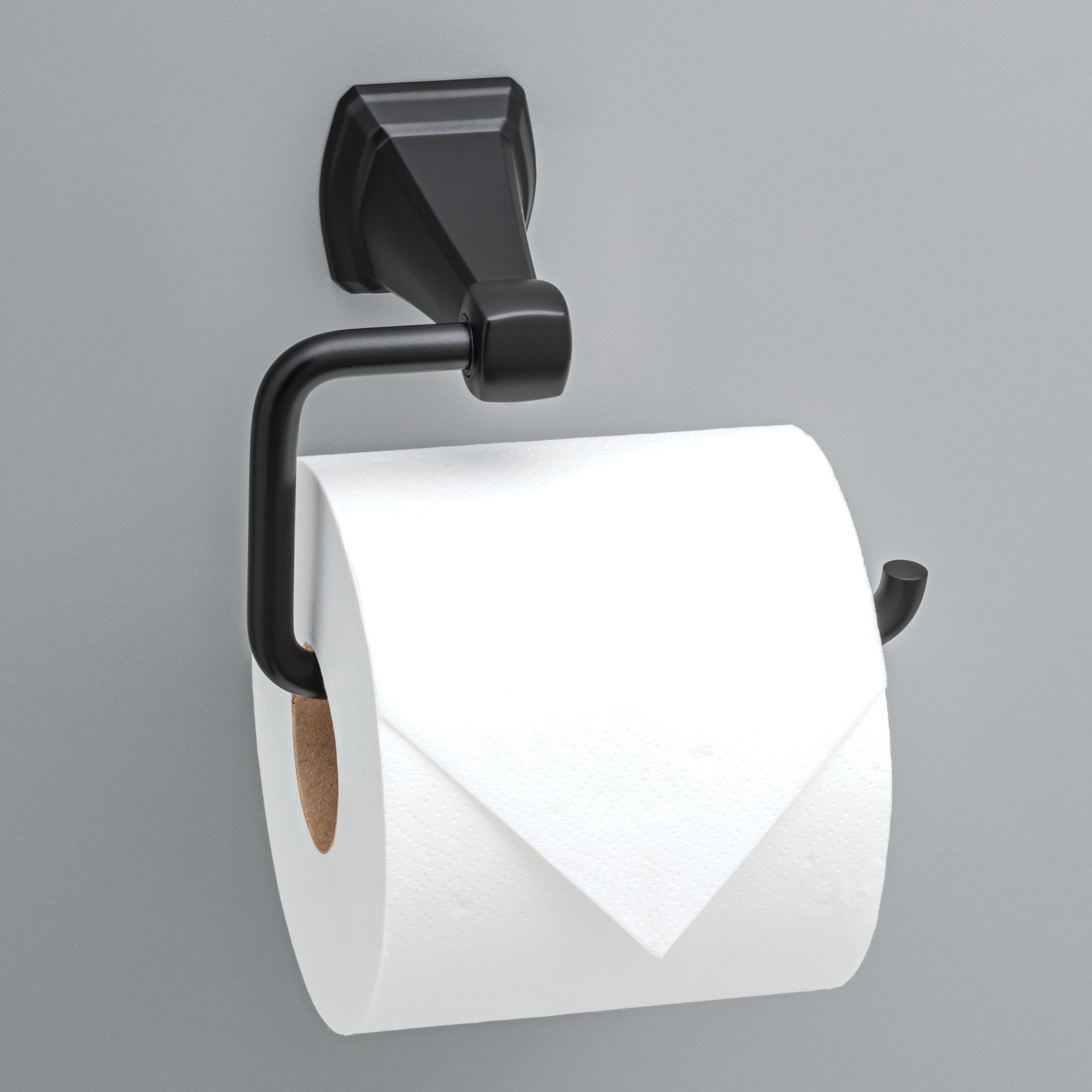 Toilet Paper Holder - Matte Black - Harney Hardware