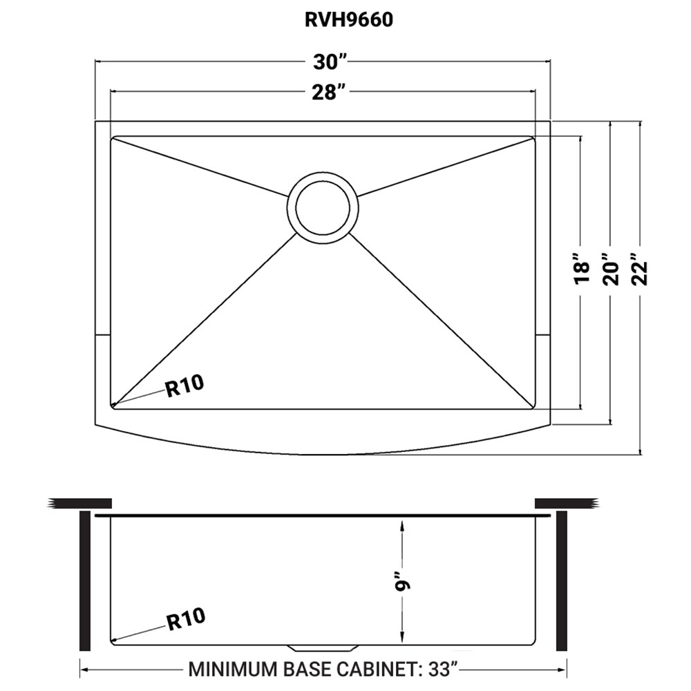 Ruvati RVH9660BL Kitchen-Sinks - View #10