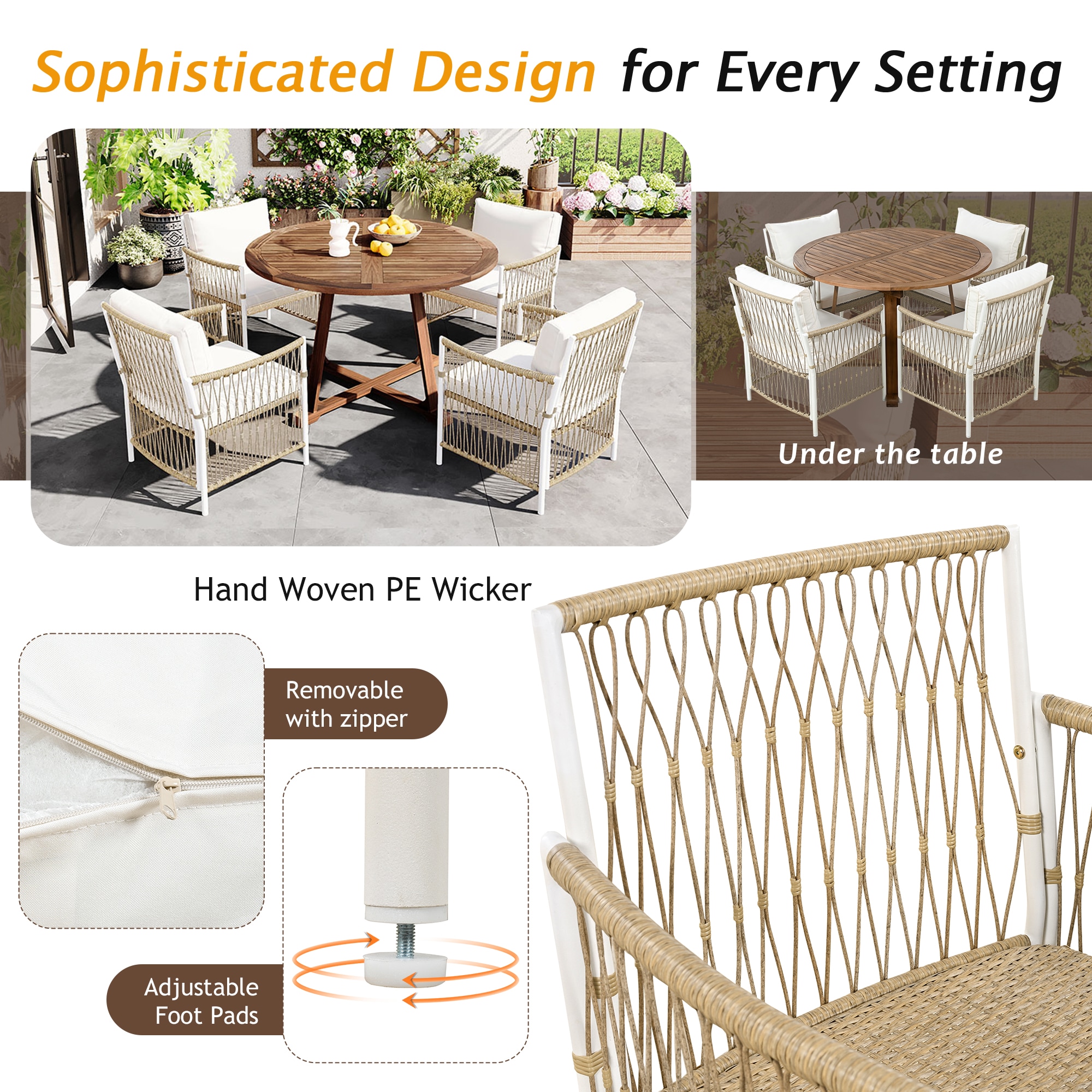ModernLuxe L-SP100030AAN Patio-Dining-Sets - View #3