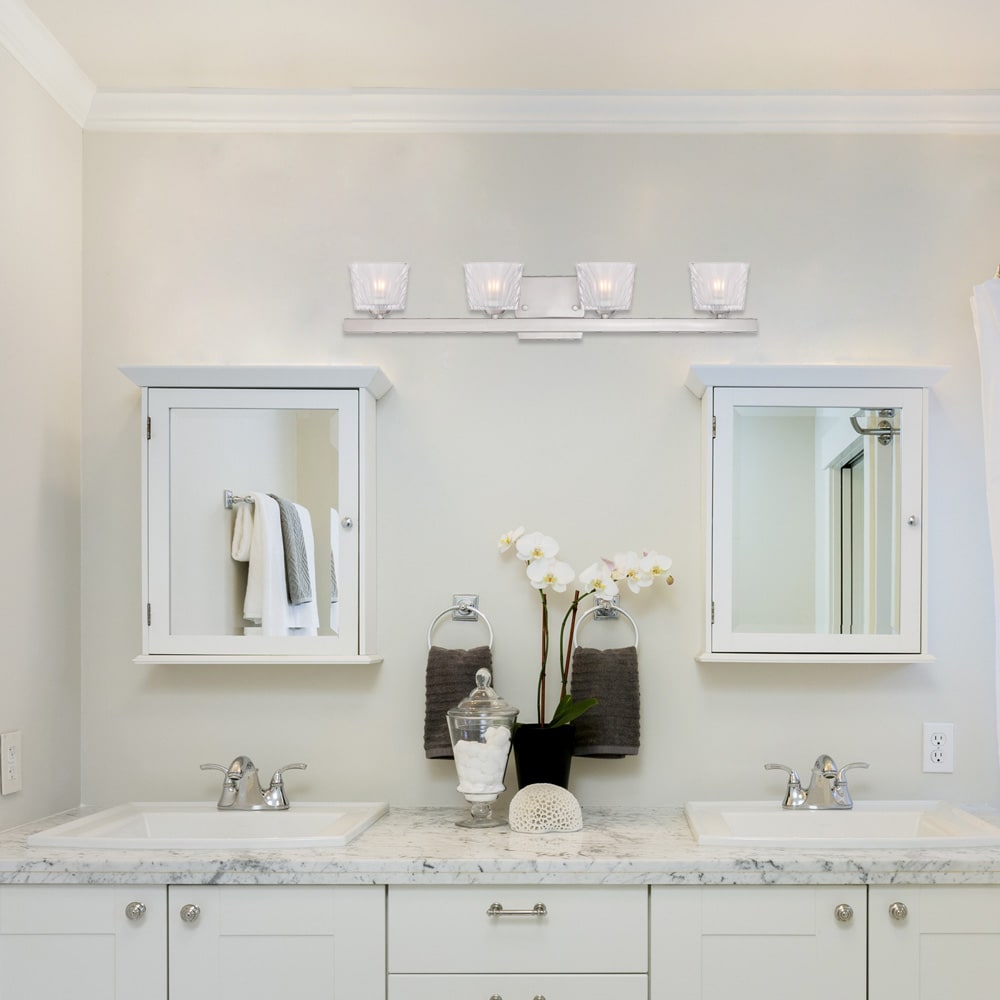 Designers Fountain 68104-SP Volare 28.25-in 4-Light Gray Modern/Contemporary Vanity Light