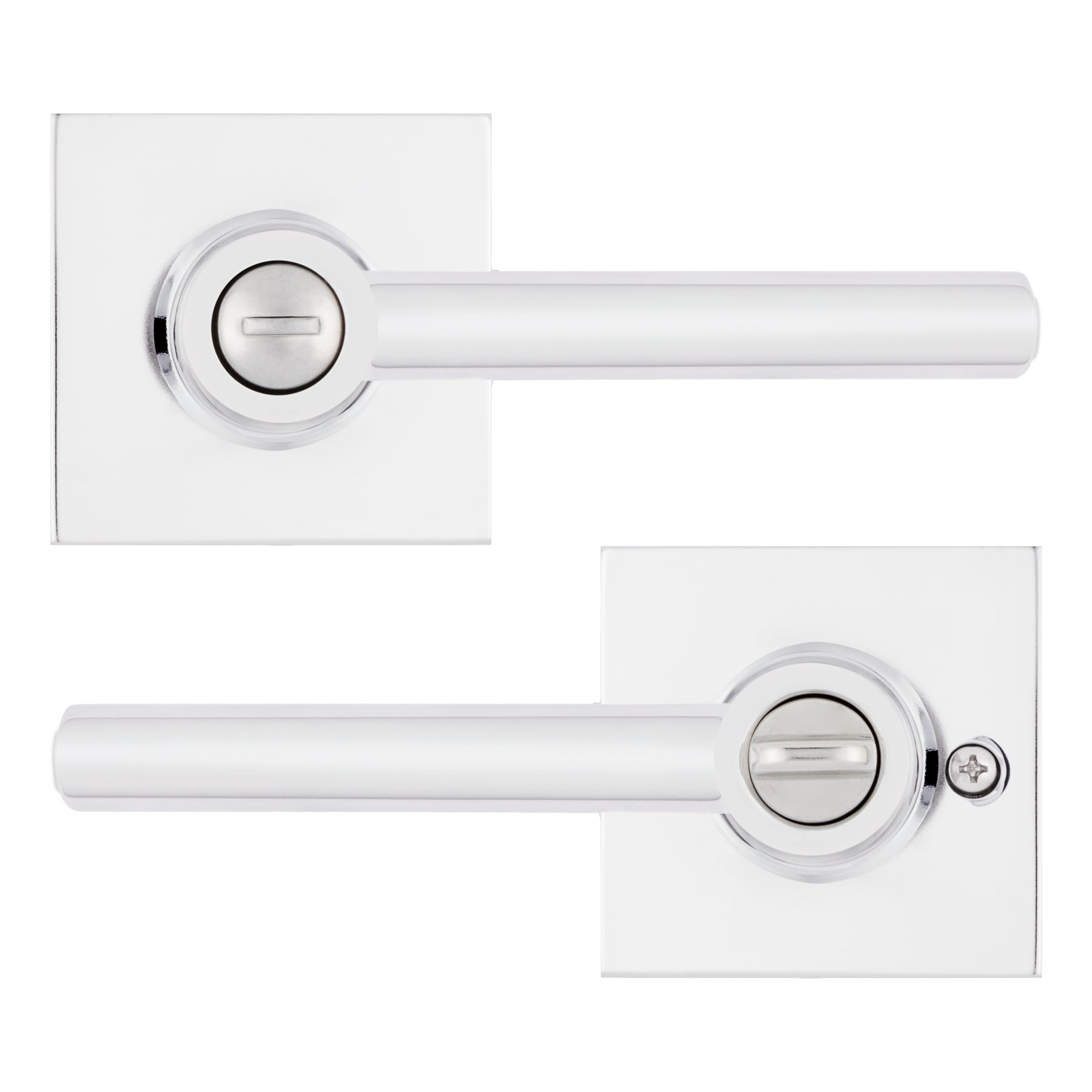 RELIABILT 93570-032 Ashwood Polished Chrome Interior Bed/Bath Privacy Door Handle