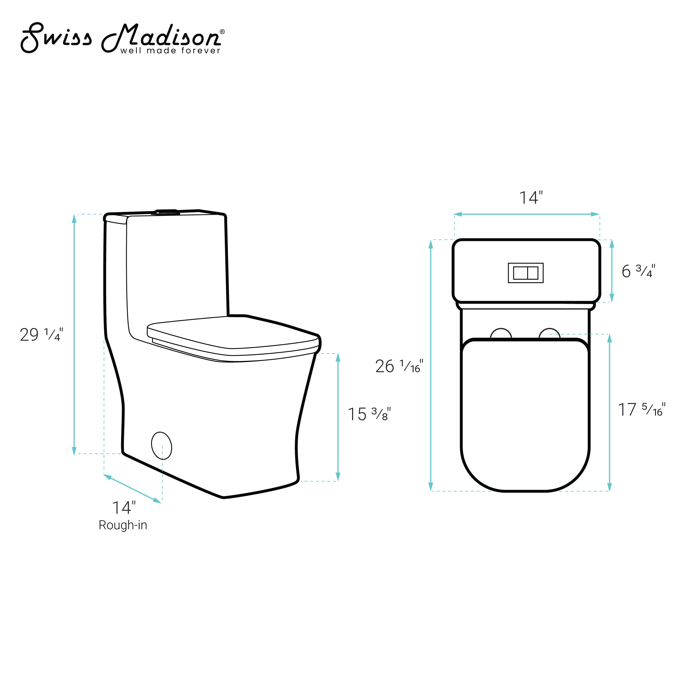 Swiss Madison SM-25-1TBAS07WH toilets - View #5