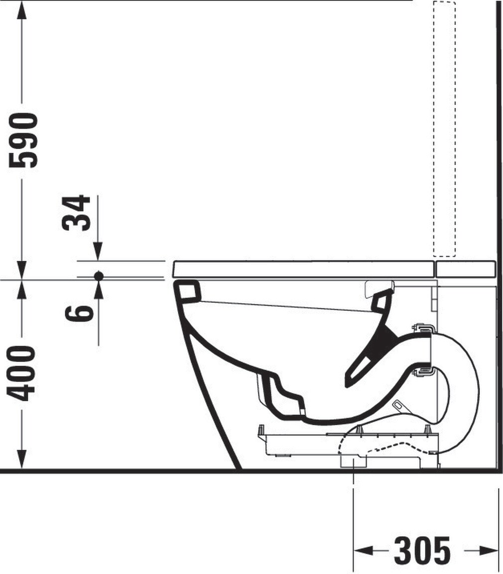 SensoWash Starck High-Efficiency Elongated Bidet Toilet with Dual Flush
