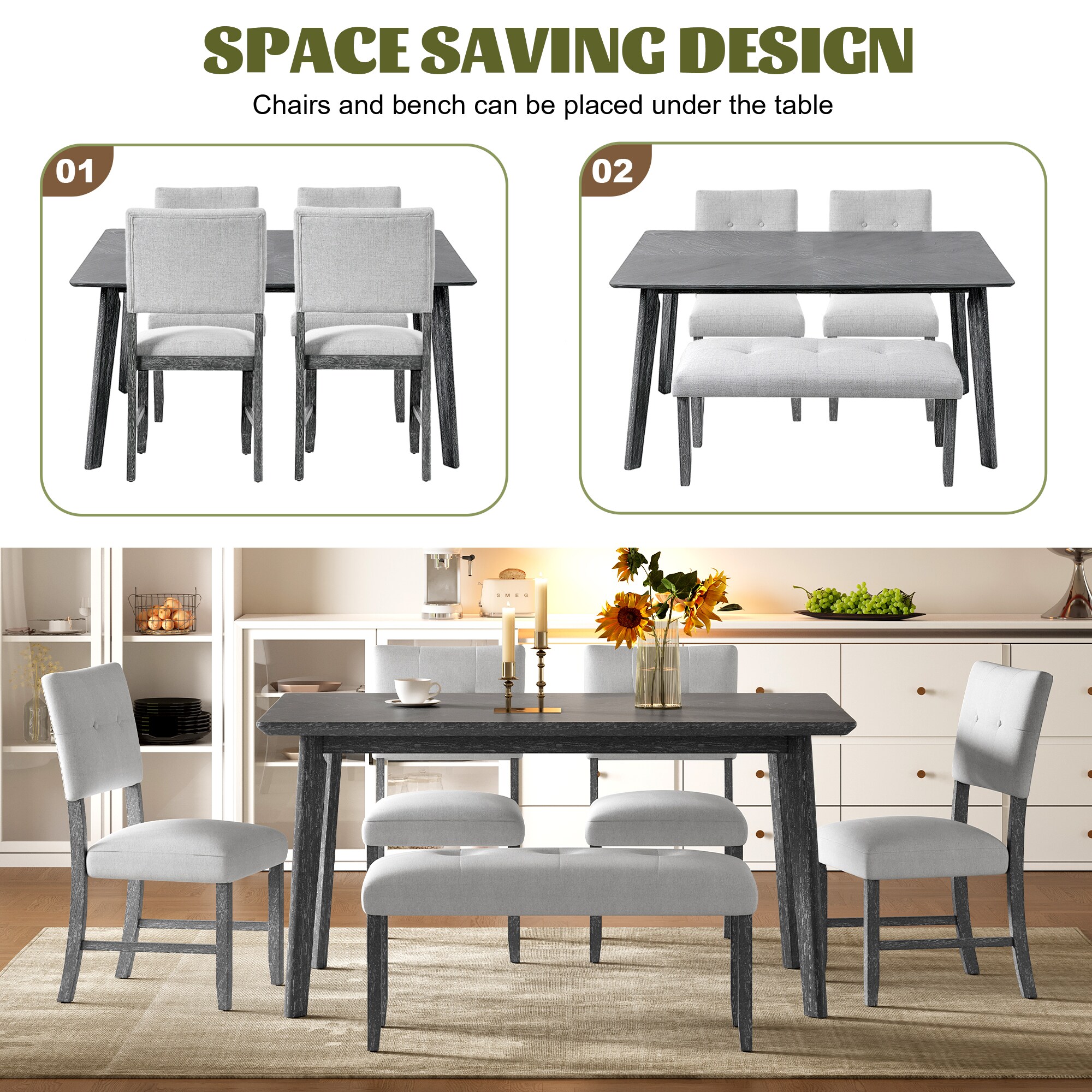 LOVMOR SF-WO-N752P294999E Dining-Tables - View #5