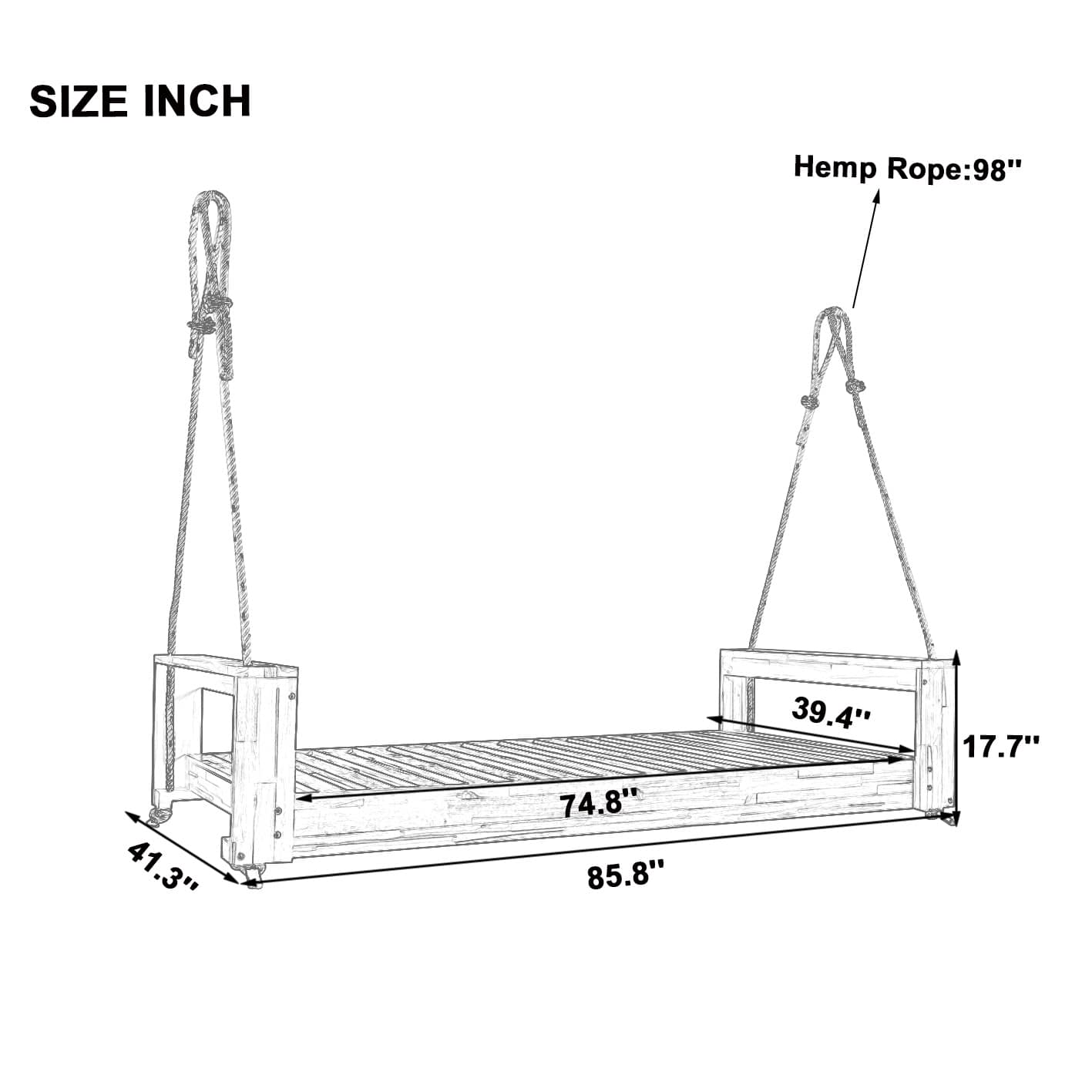 Rbied HCZJ-A195W Swing-Gliders - View #4