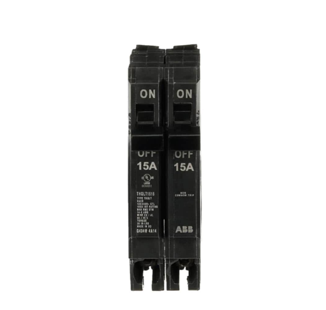 GE Q-Line THQL 15-amp/15-amp 2 -Pole Standard trip Circuit Breaker #THQLT1515A