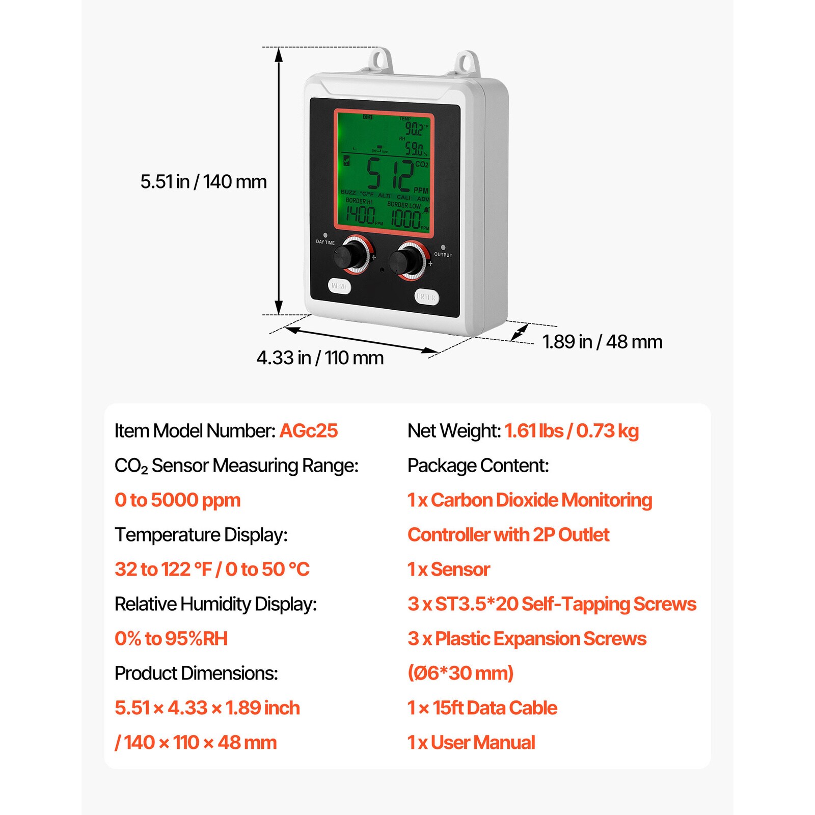 Mecale YAS-GZYCCR Air-Quality-Monitors - View #11