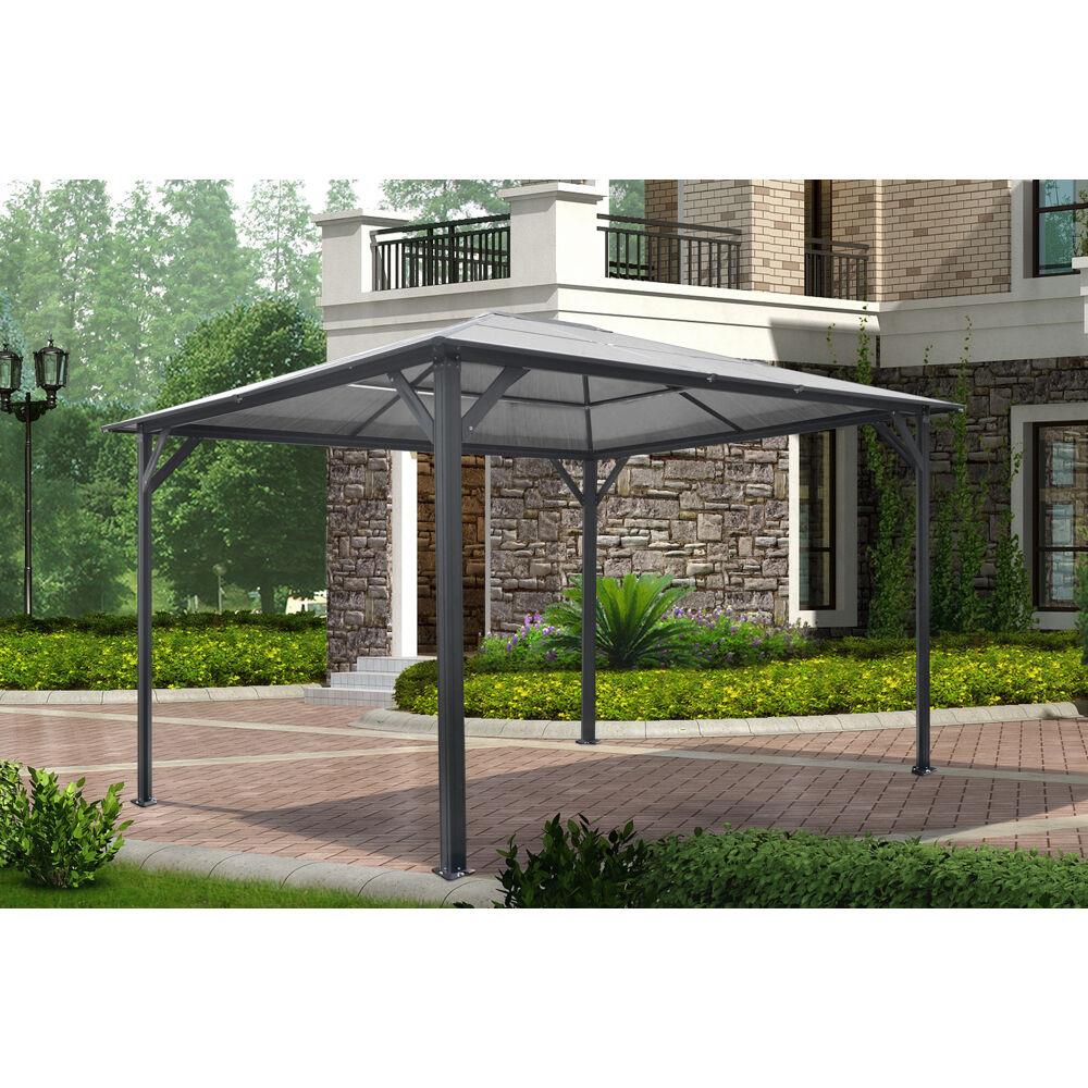 Hanover HANGAZ13X10-GRY Wood-Resin-Gazebos - View #9