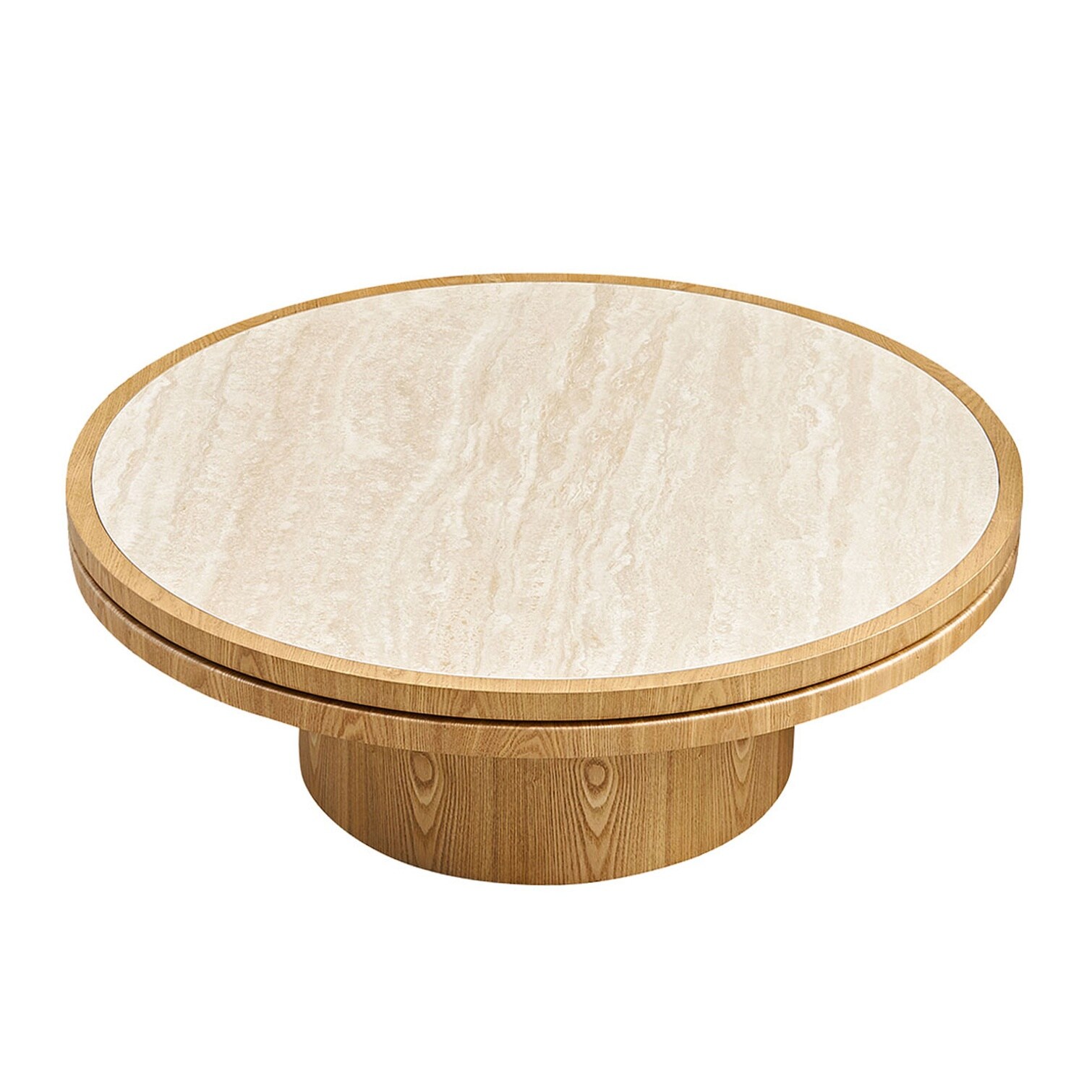 chillscreamni Natural Table with Functional Design for Bedroom and ...