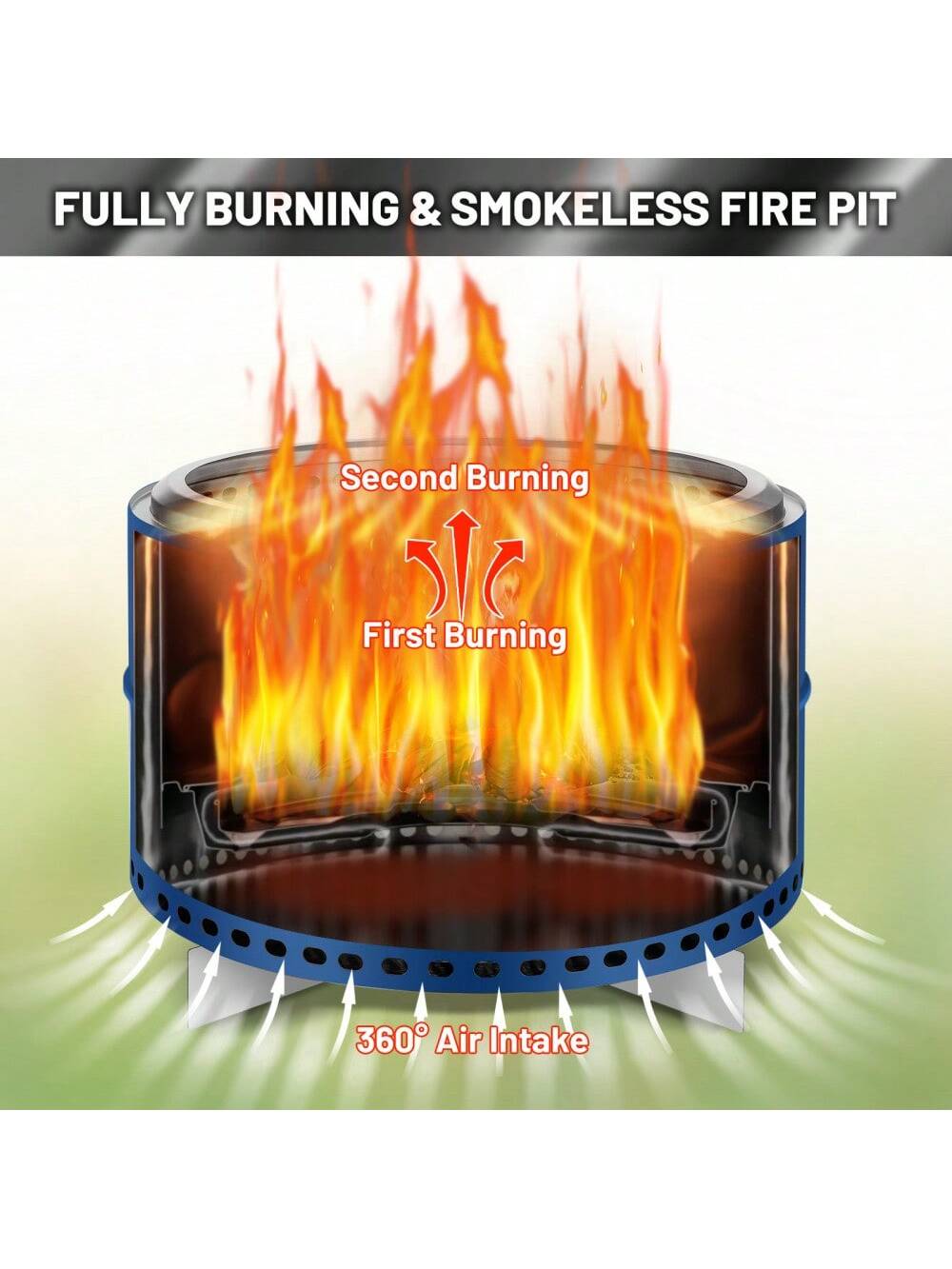 Qeetex PHO-15NWMEOU-HF4 Outdoor-Woodburning-Firepits - View #2