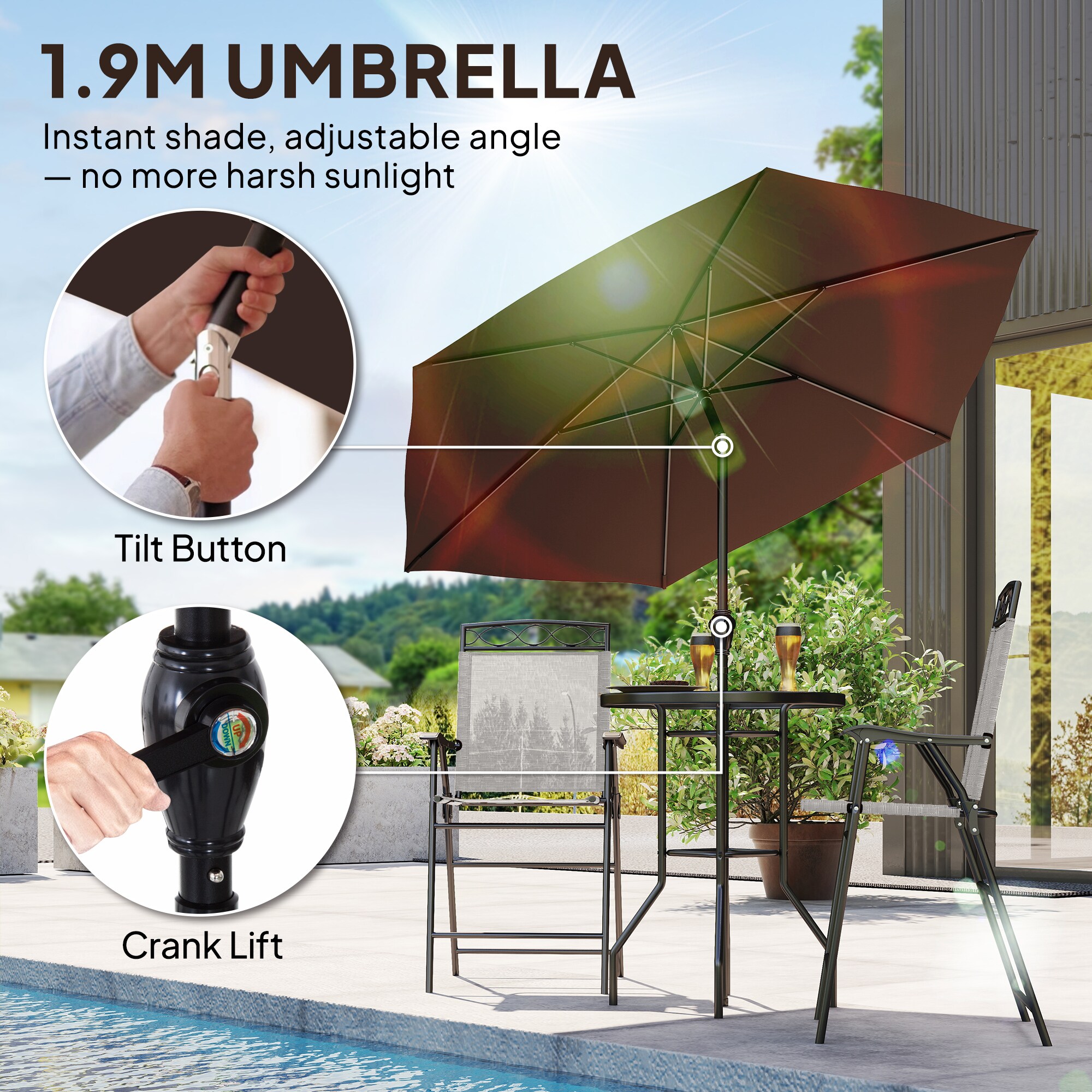 Outsunny 84B-226BG Patio-Bars - View #4