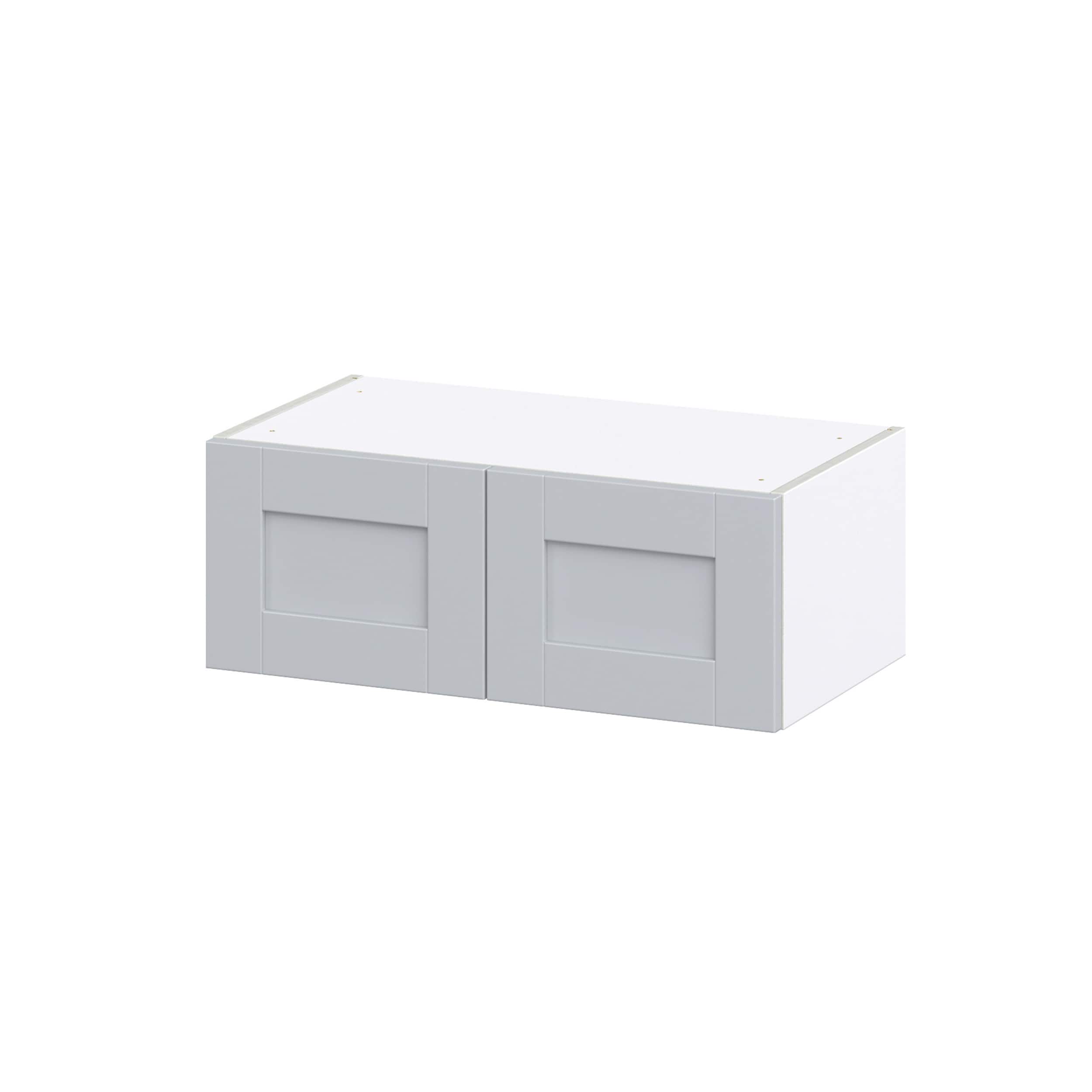Hugo&Borg Charlesberg 27-in W x 15-in H x 14-in D Gray Wall Fully Assembled Cabinet (Recessed Panel Shaker Door Style)