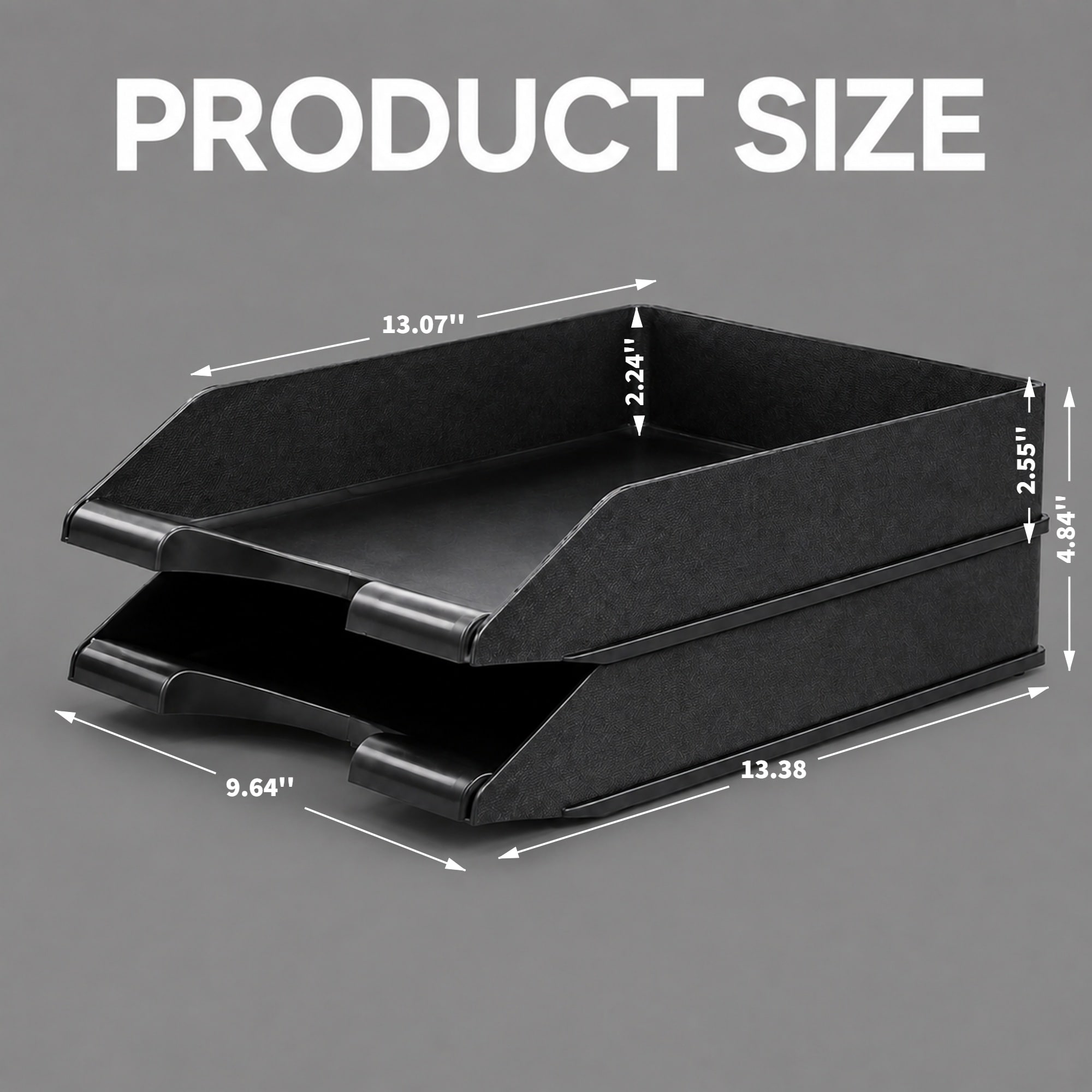 Garvee 5 Tier Stackable Paper Trays for Letter Documents Desktop File ...