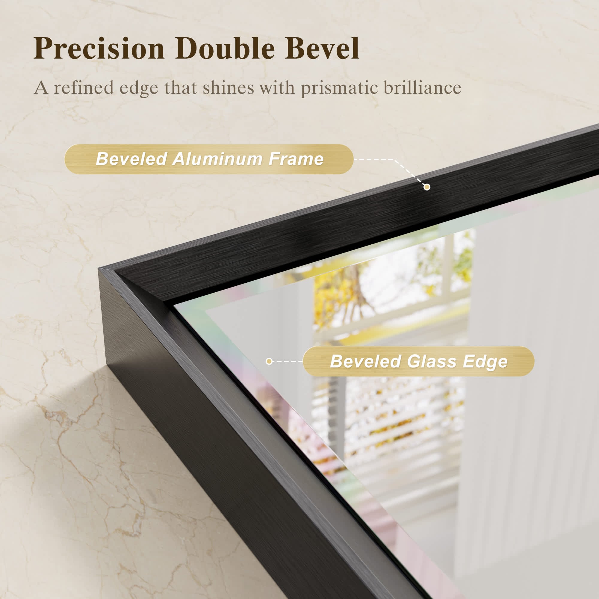 Aok Garden LP-BAS12BK-2436V2 Decor-Mirrors - View #4