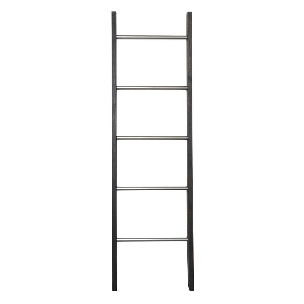 BrandtWorks Black Leaning Blanket Ladder in the Blanket Ladders Storage department at Lowes