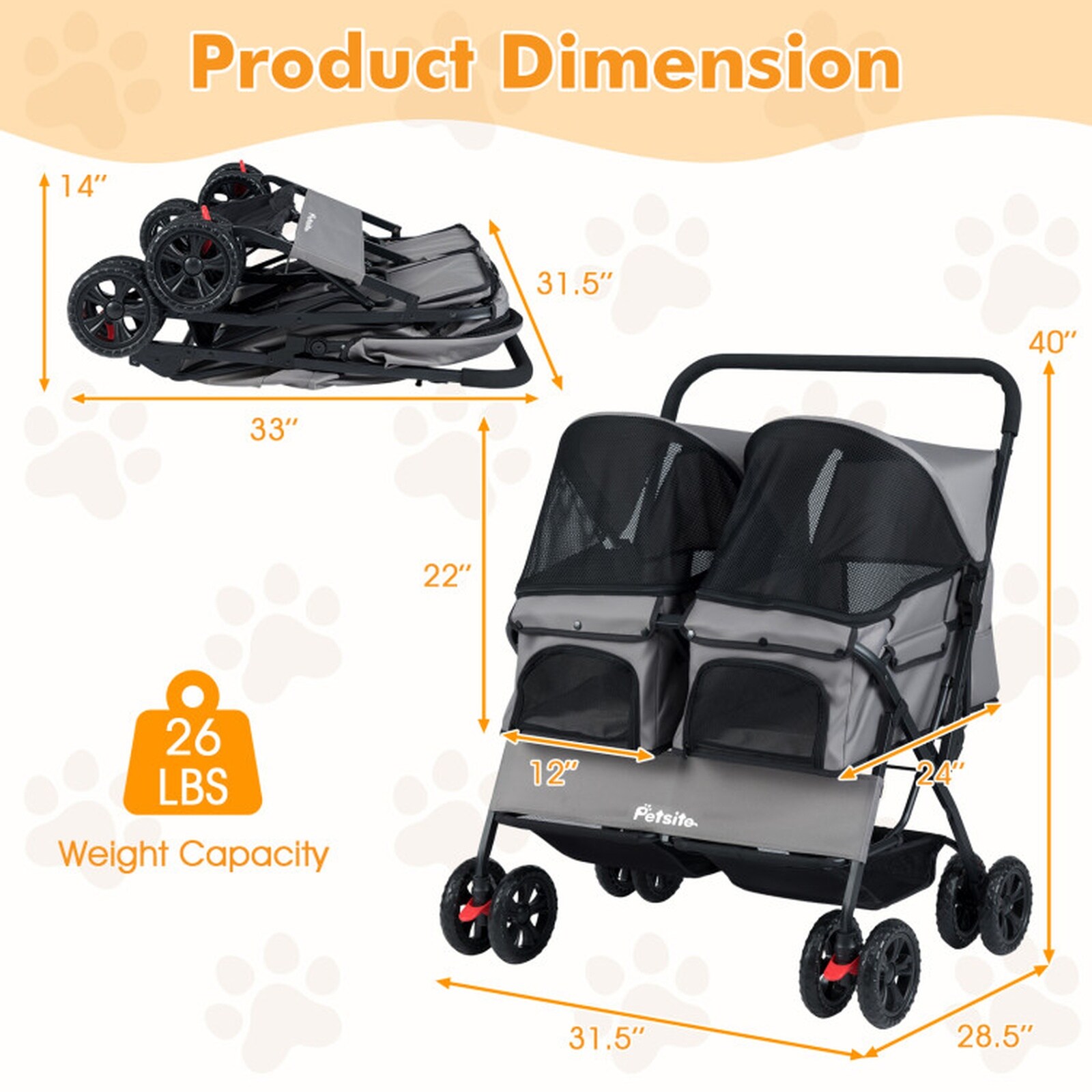 SUGIFT LW102SUGHY3132 Pet-Strollers - View #3