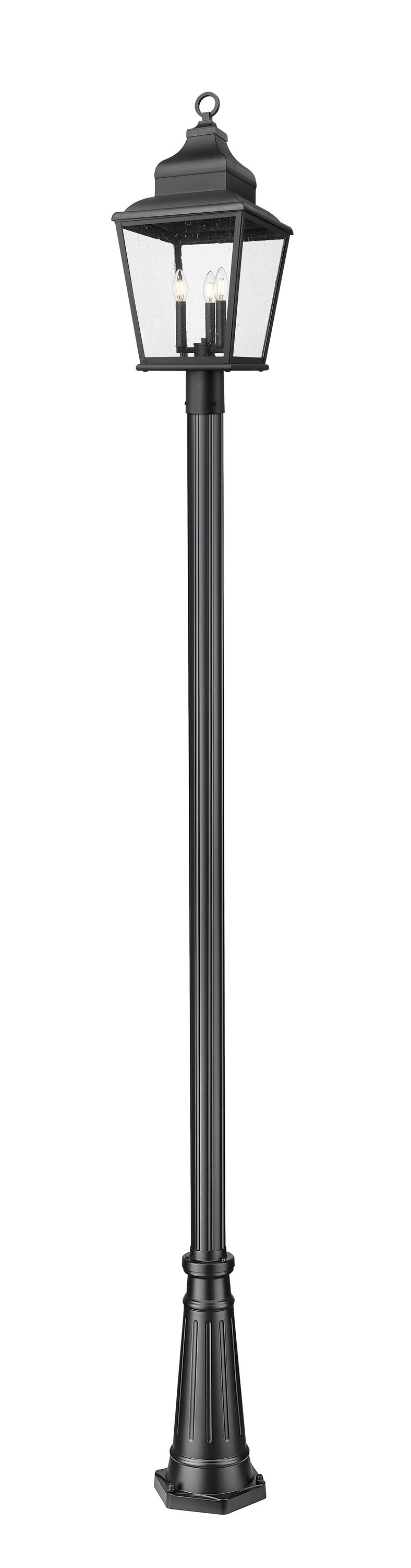 Z-Lite Raphael Sand Black Hardwired Incandescent Post light