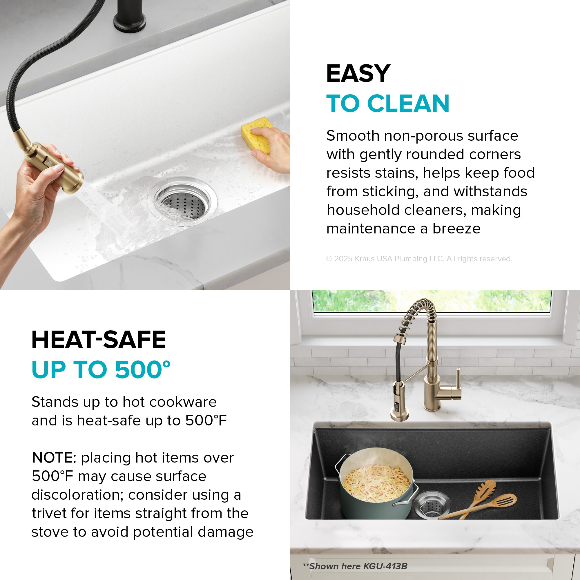 Kraus KGU-413BWHITE Kitchen-Sinks - View #9