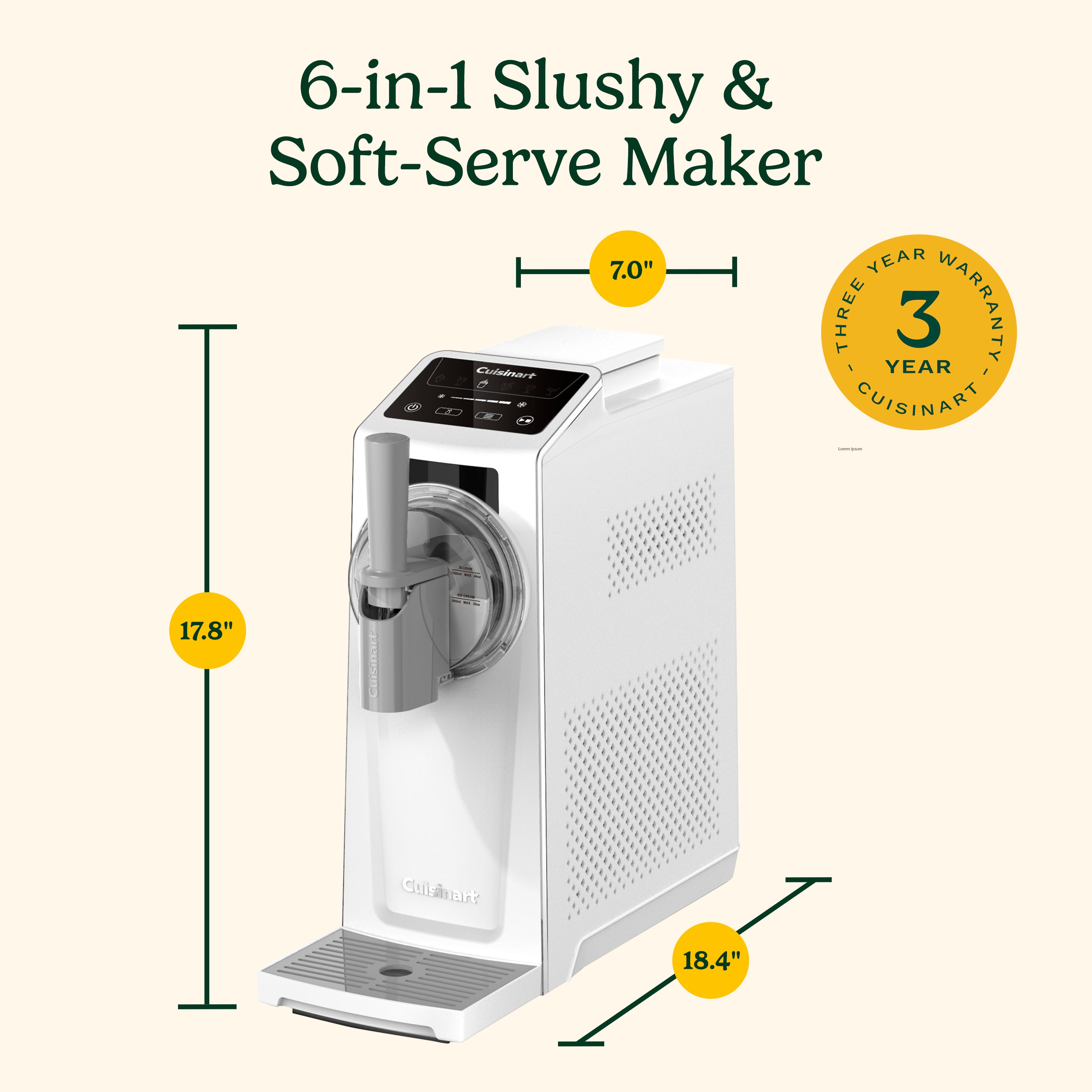 Cuisinart 1.7-Quart Electric Ice Cream Maker Makes Gelato Makes