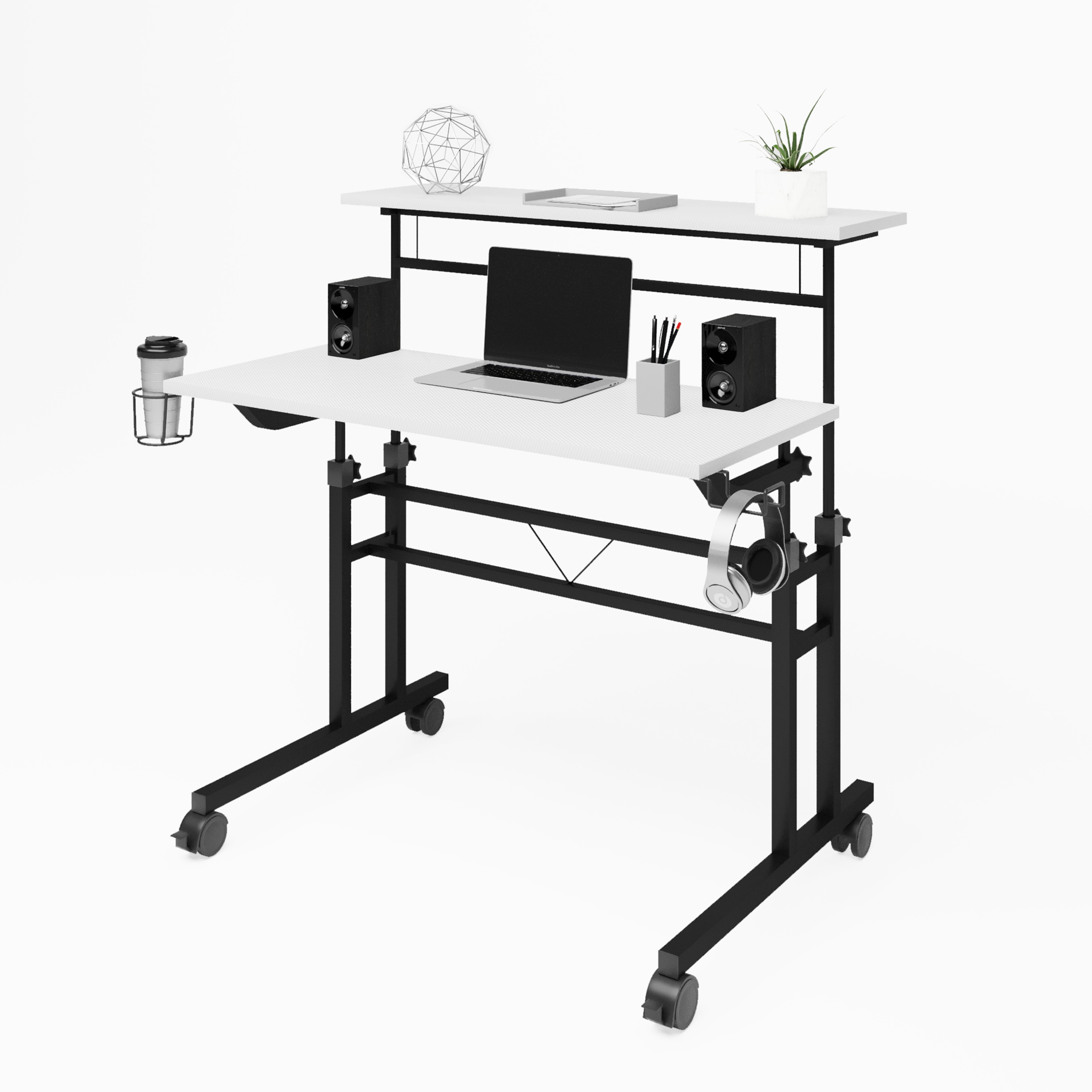 LUXEYARD DS-R-800SU-WHT desks - View #2