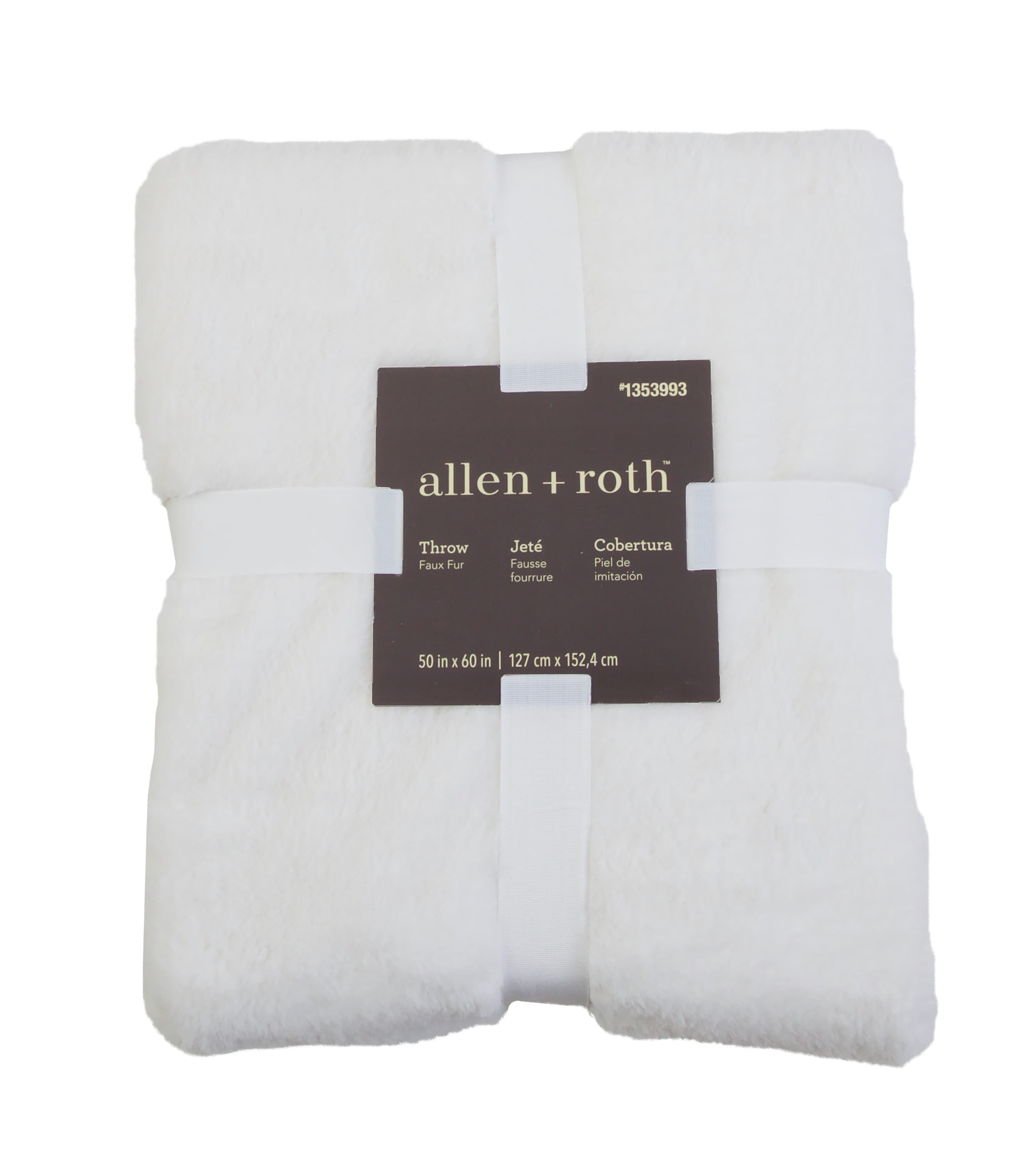 allen + roth Cream 50-in x 60-in 2-lb at 