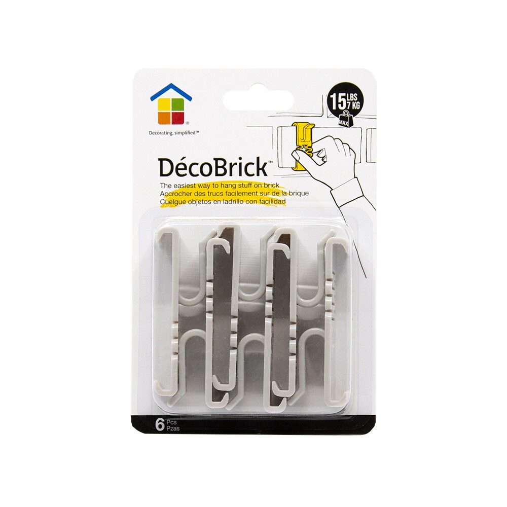 6 Pack Adjustable Brick Hooks Clips, Fits Brick Macao