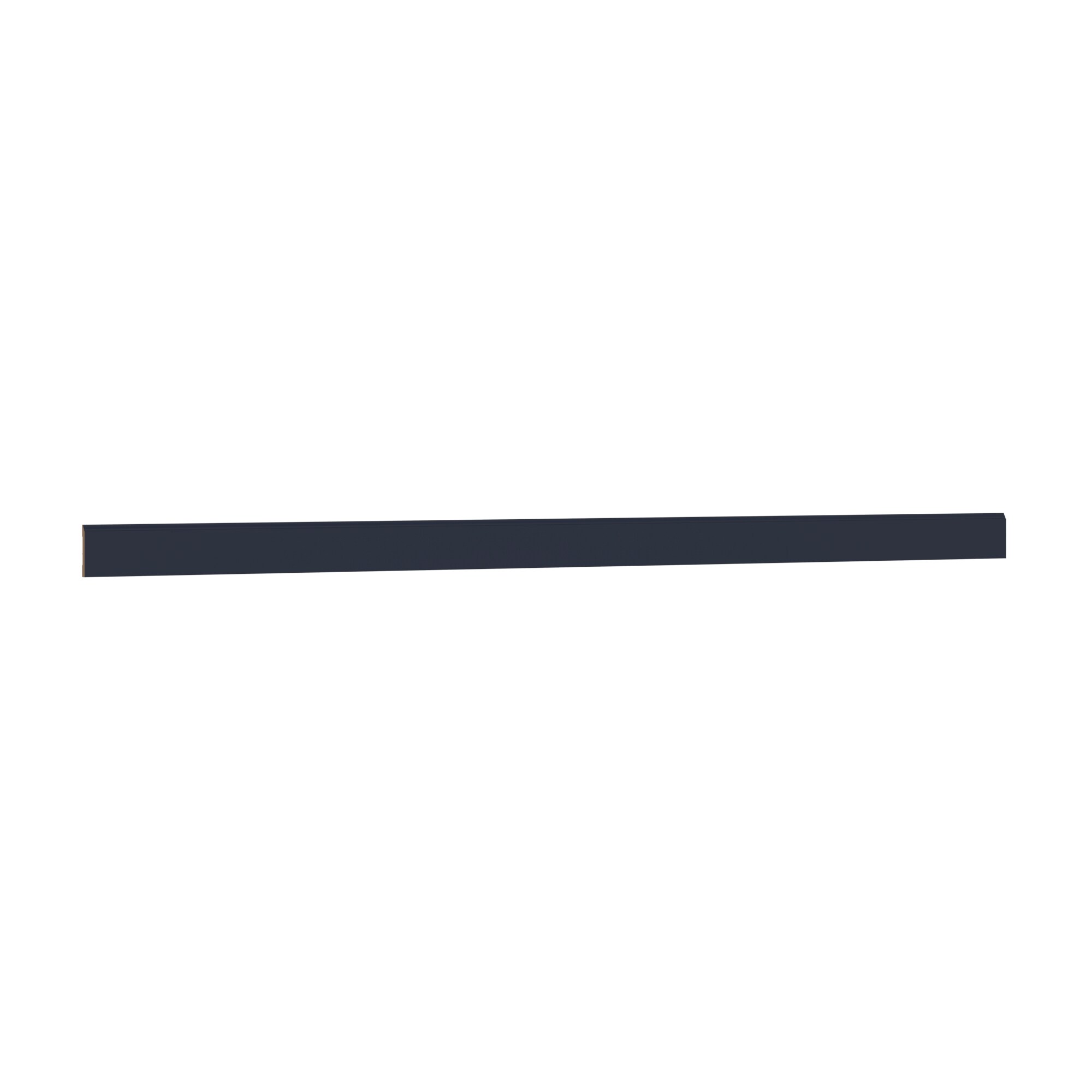 KraftMaid Momentum CVBBE8G77 Deveron Chamfered Cabinet Moulding 96-in W x 4.5-in H x 0.625-in D Midnight Painted