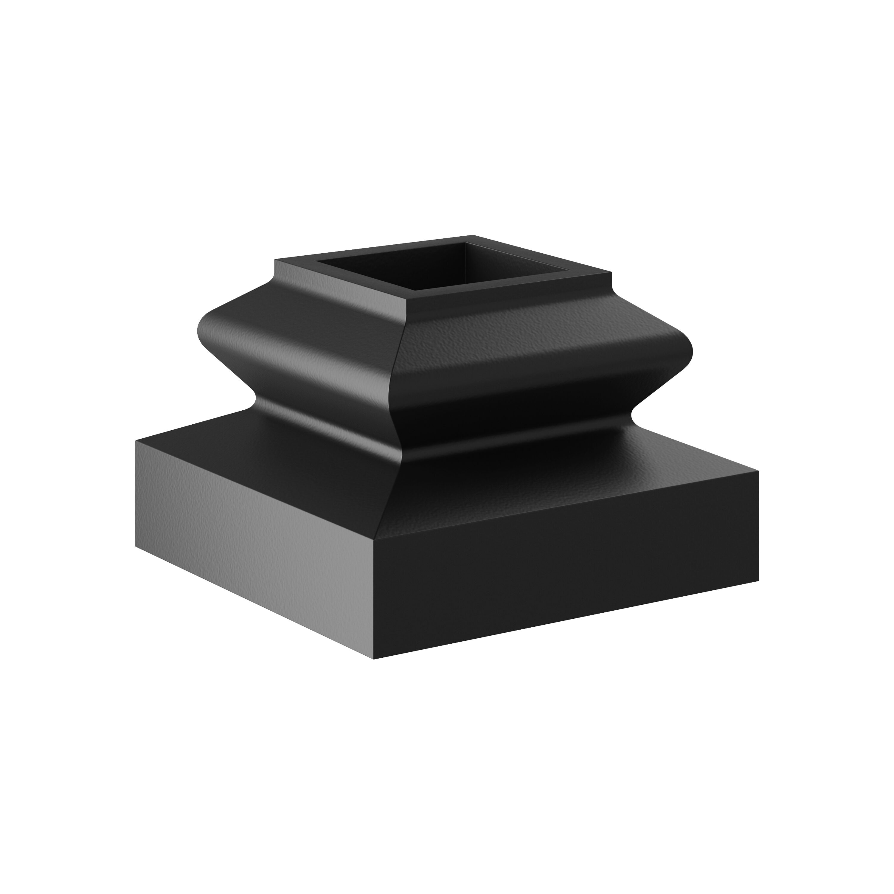 Crown Heritage 4981844FB 3.2677-in x 2.8346-in Black Starting Stair Newel Post Shoe