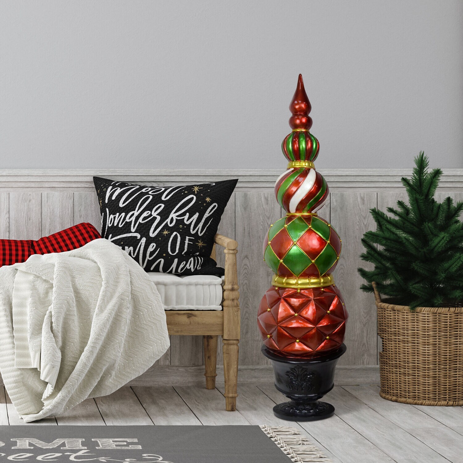 Fraser Hill Farm FFRS050-0FIN-RED Table-Christmas-Decorations - View #8