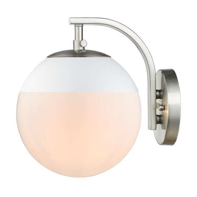 Golden Lighting Dixon 7.75-in W 1-Light Pewter Transitional Wall Sconce Golden Lighting Dixon 7.75-in W 1-Light Pewter Transitional Wall Sconce