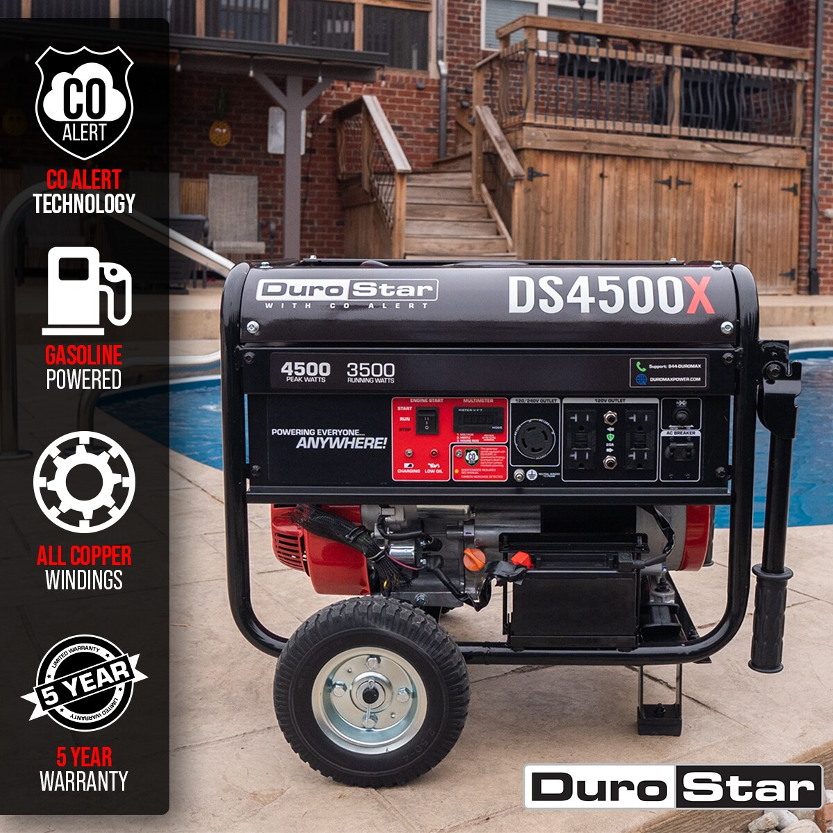 DuroStar DS4500X Portable-Generators - View #2