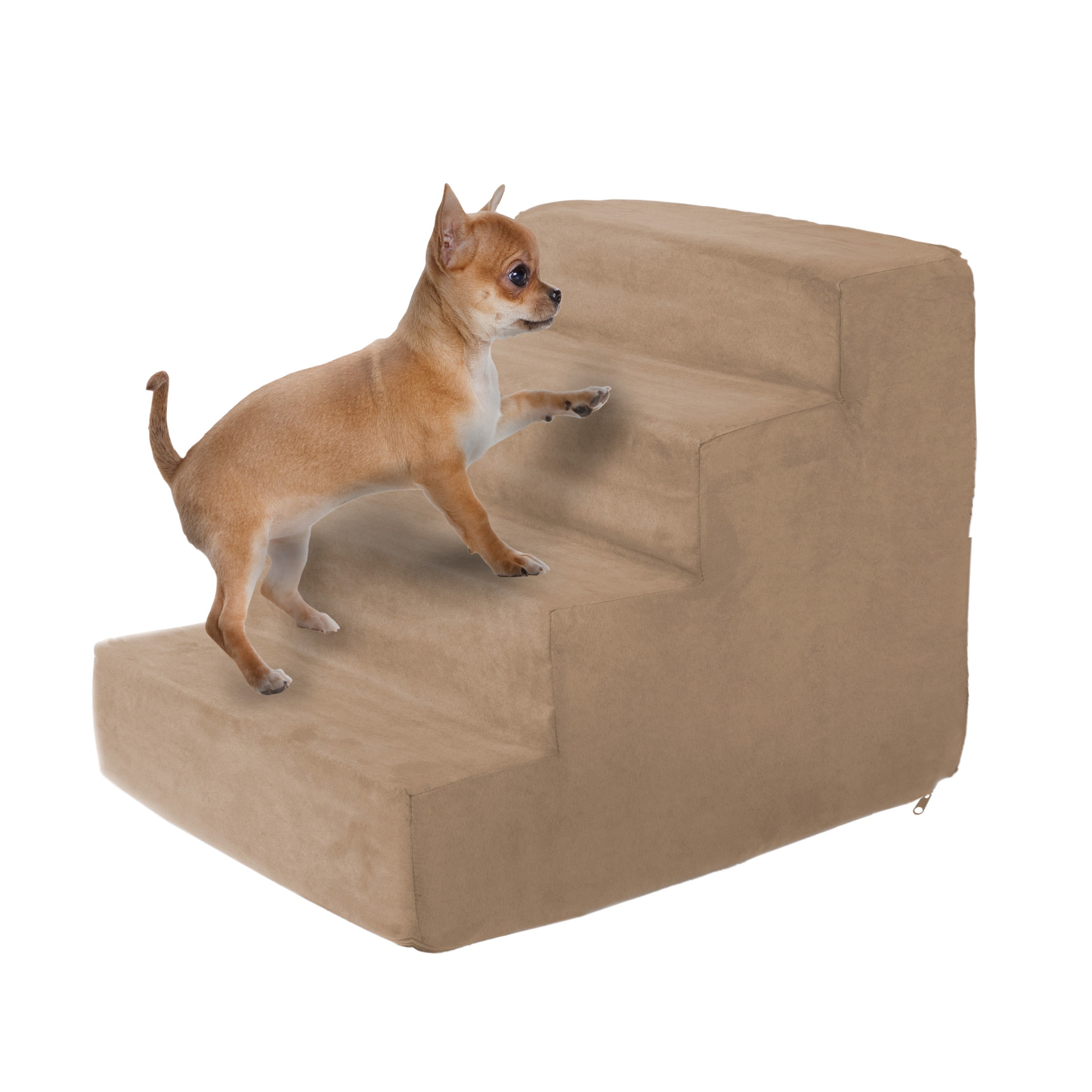 PETMAKER  4-Step Foam Pet Stairs for Pets (Tan)