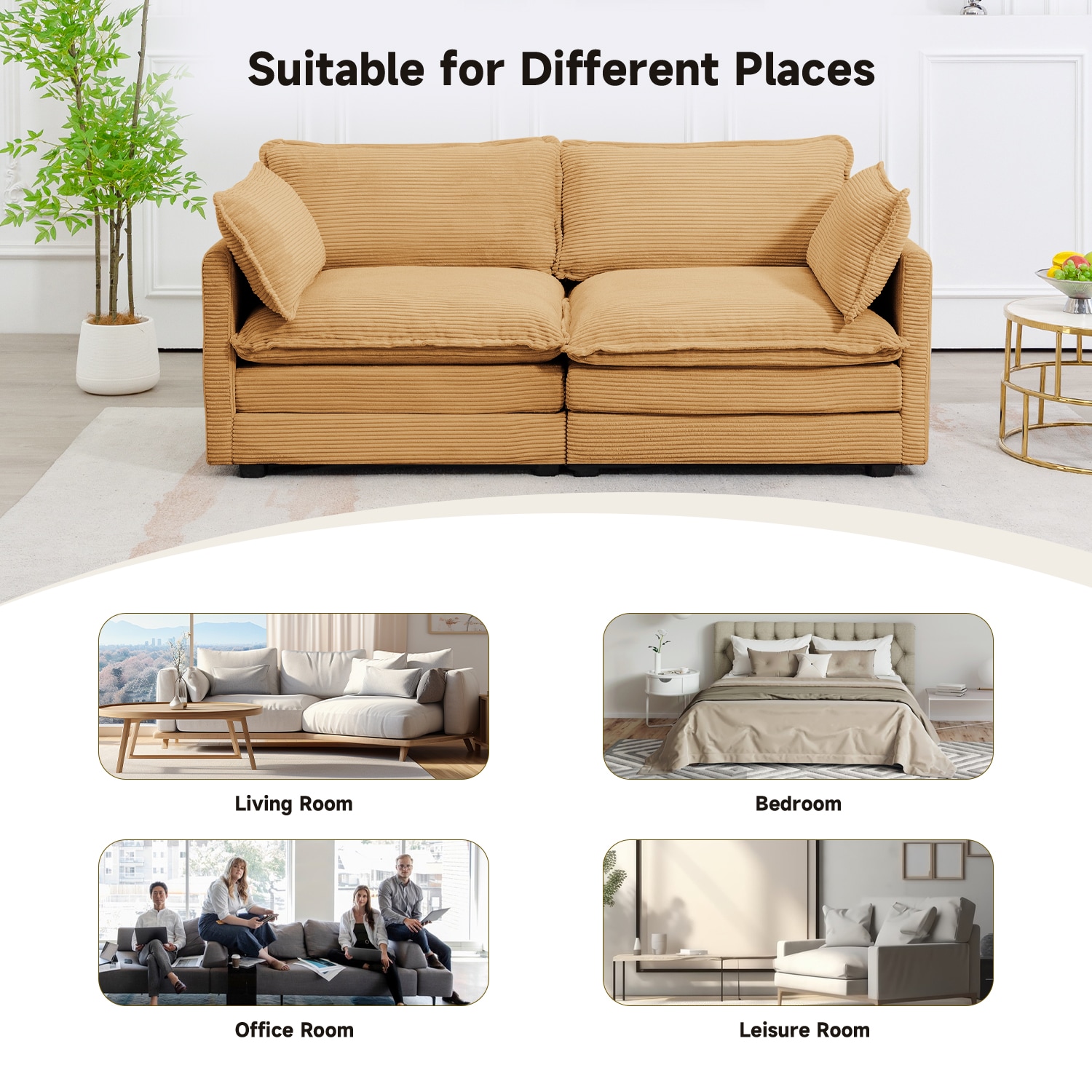 VOUA SAF-NKSYJY-GY Sofas-Loveseats - View #5