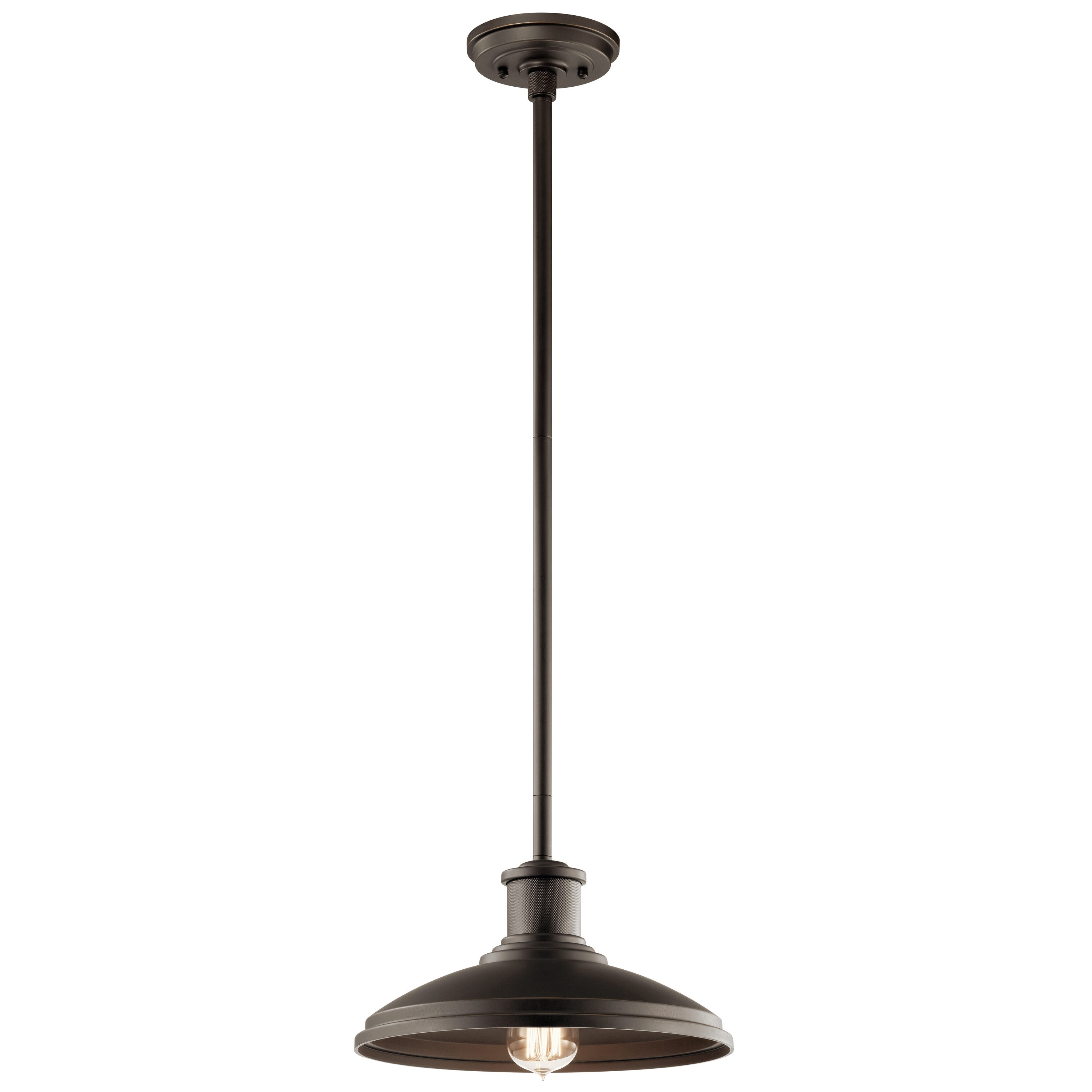 Allenbury Olde Bronze Coastal Lantern Medium Hanging Pendant Light | - Kichler 49982OZ