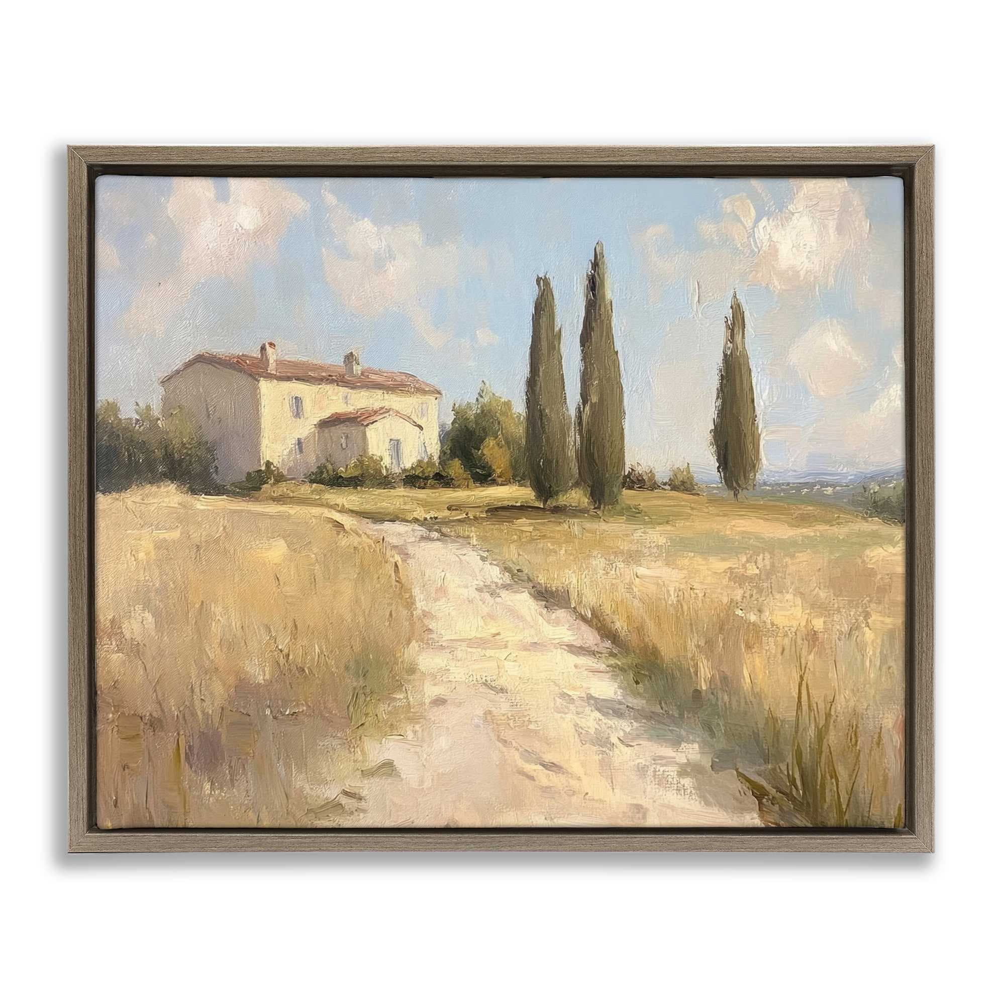 Stupell Industries BT-811-FFE-16X20 Country Villa Path Floating Frame design by Petal Prints Design